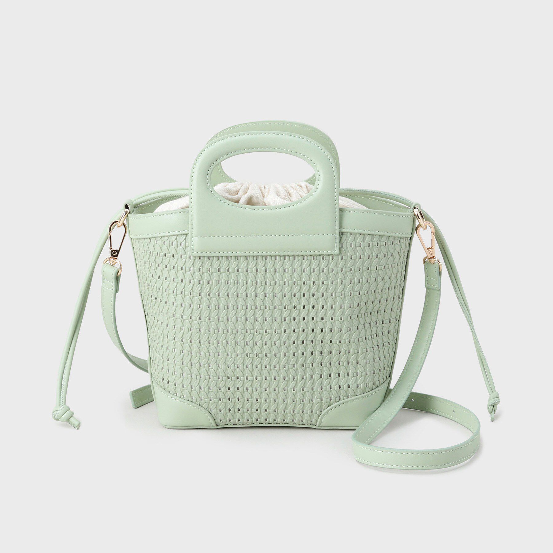 THE SHOP TK「合皮型押しメッシュショルダーバッグ」|ショルダー・メッセンジャー|