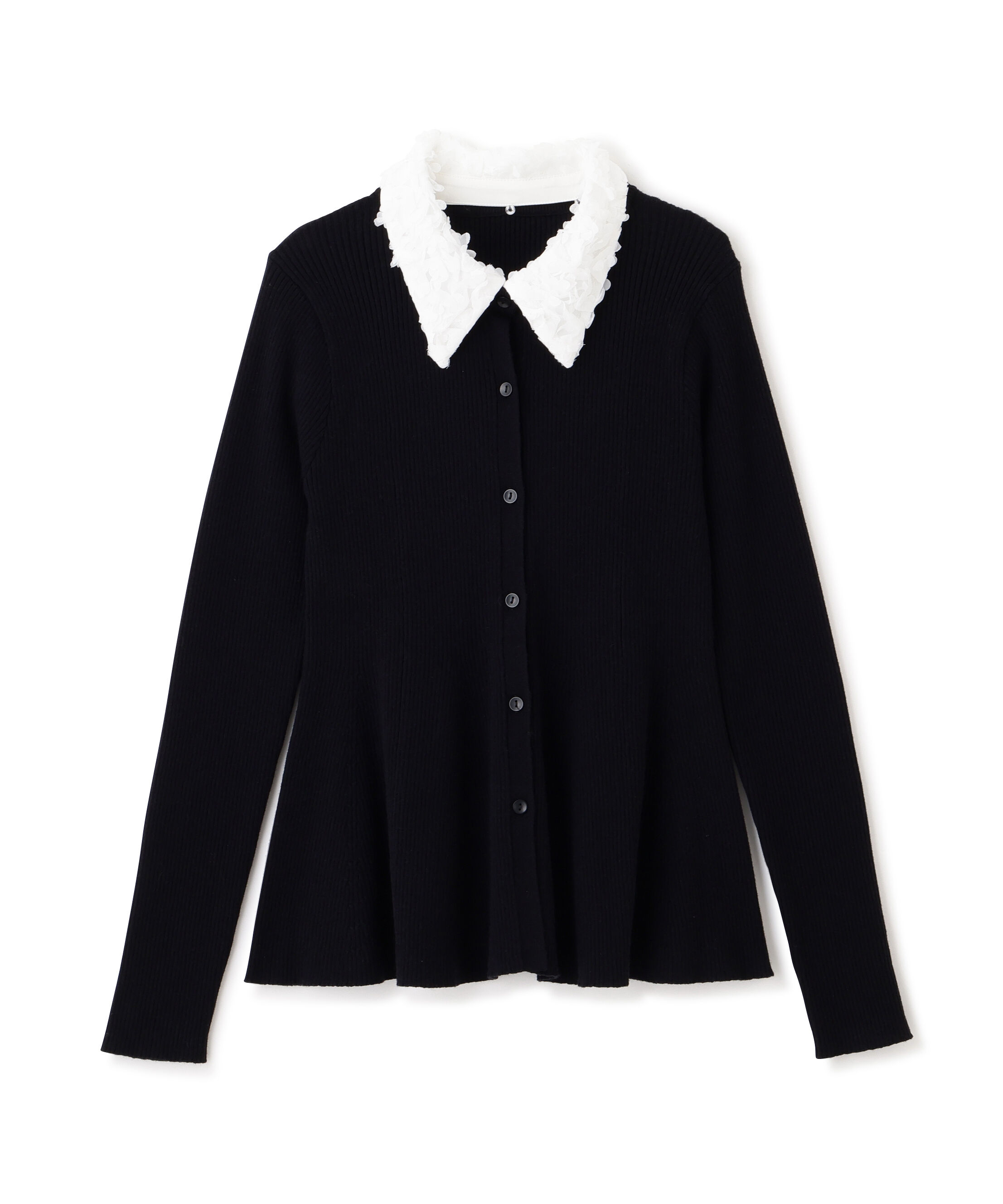  「2wayカラーペプラムニット」|ニット・セーター|