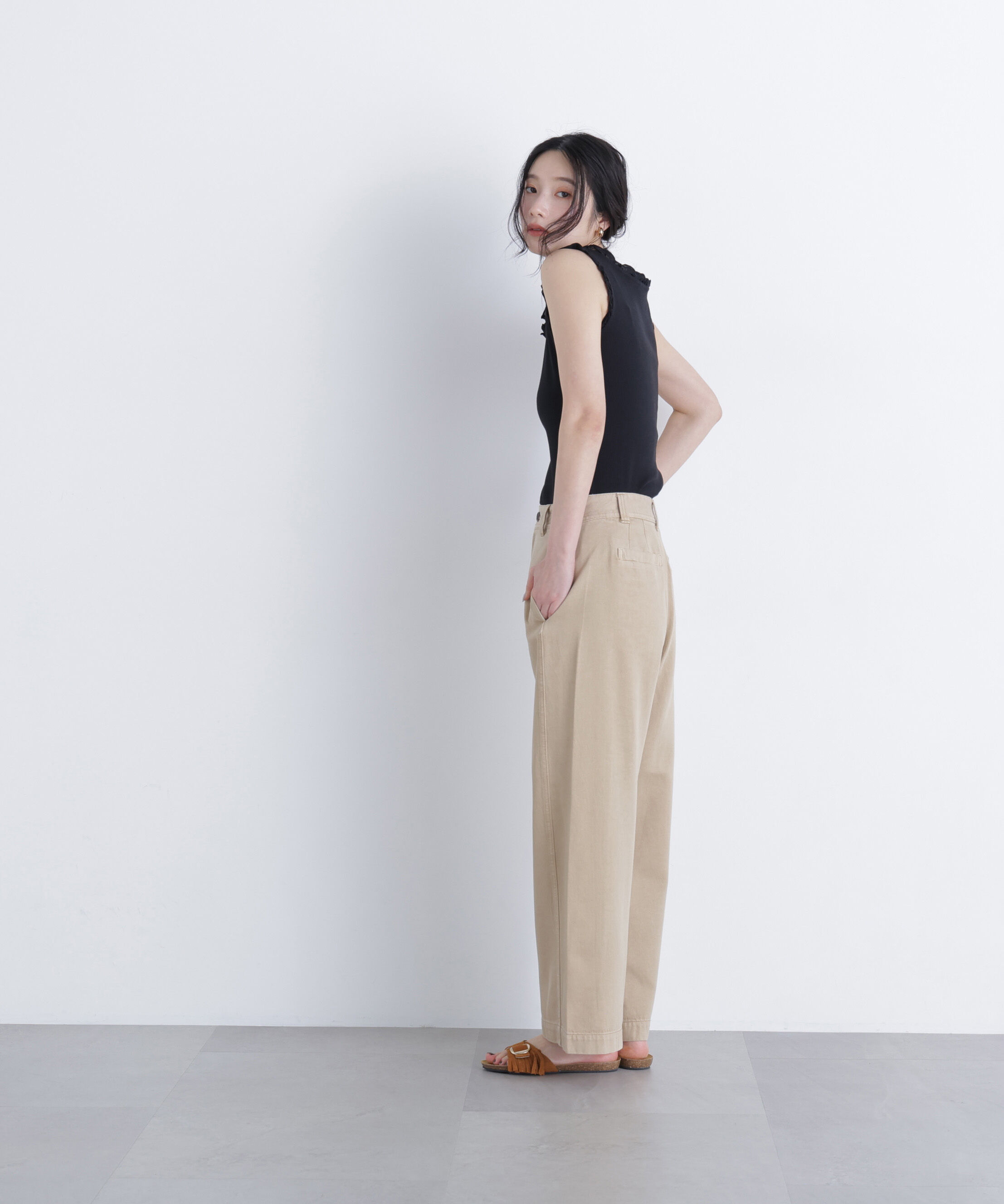  「フリルテレコカットソー」|Tシャツ・カットソー|