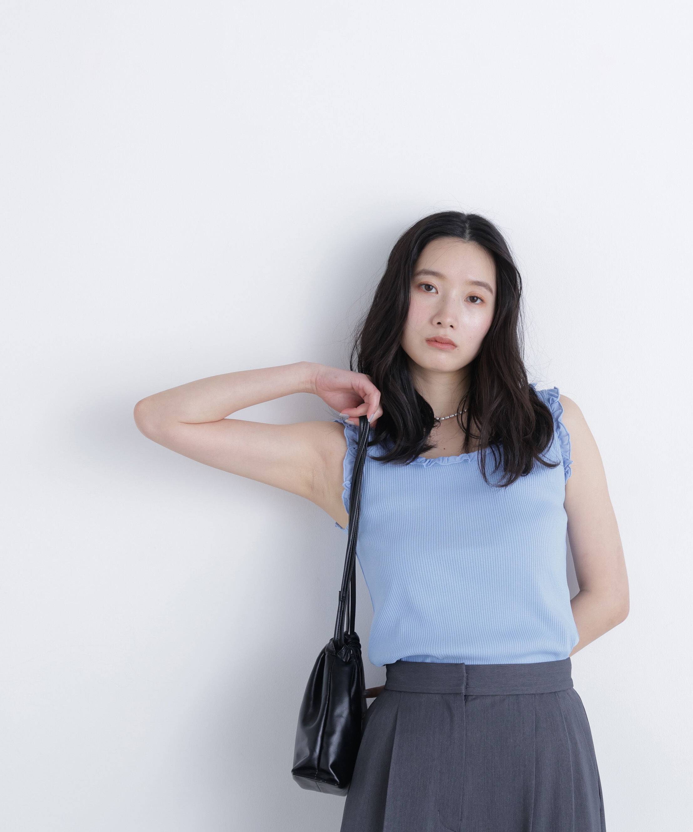  「フリルテレコカットソー」|Tシャツ・カットソー|