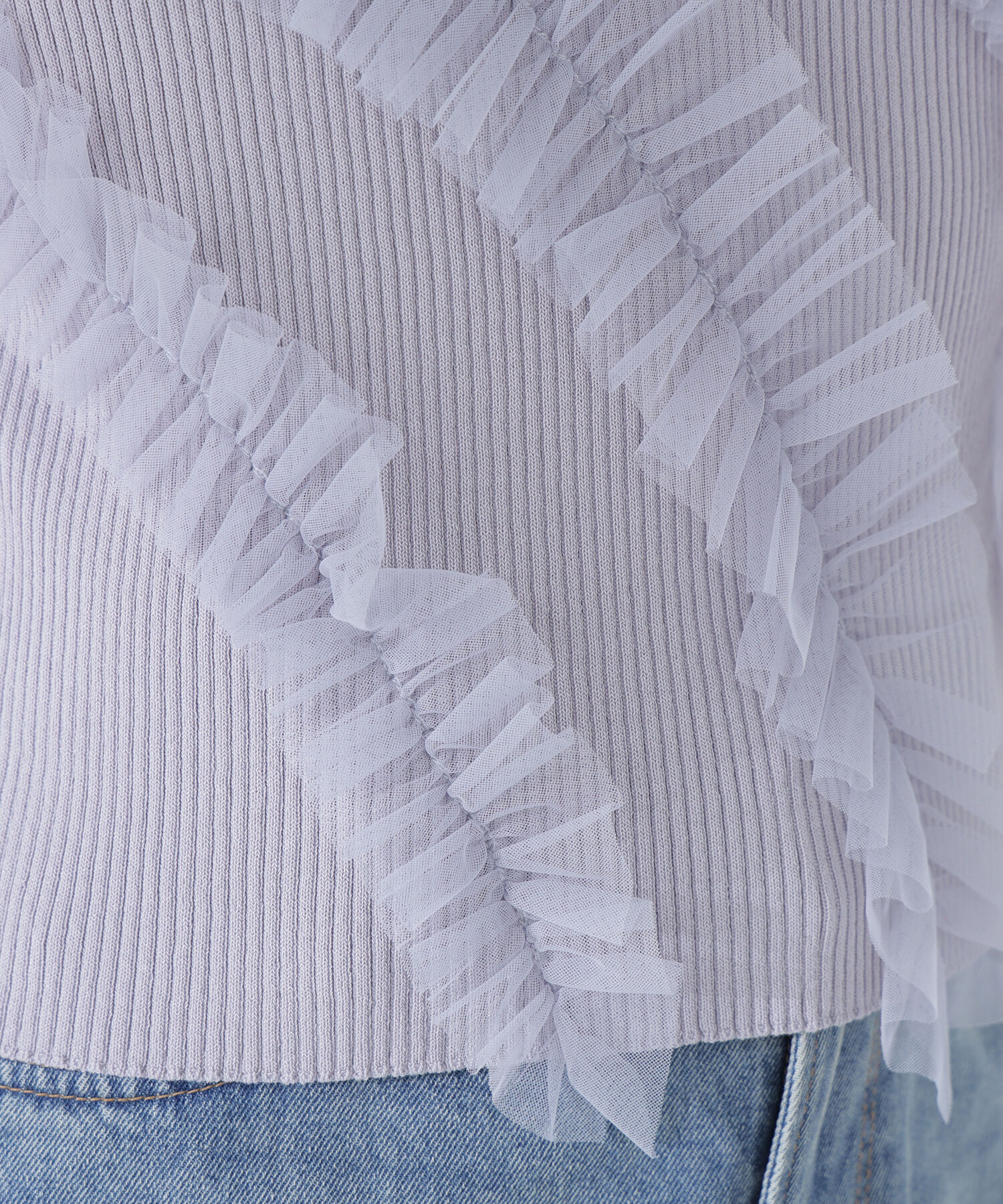  「フリルチュールデザインニット」|ニット・セーター|