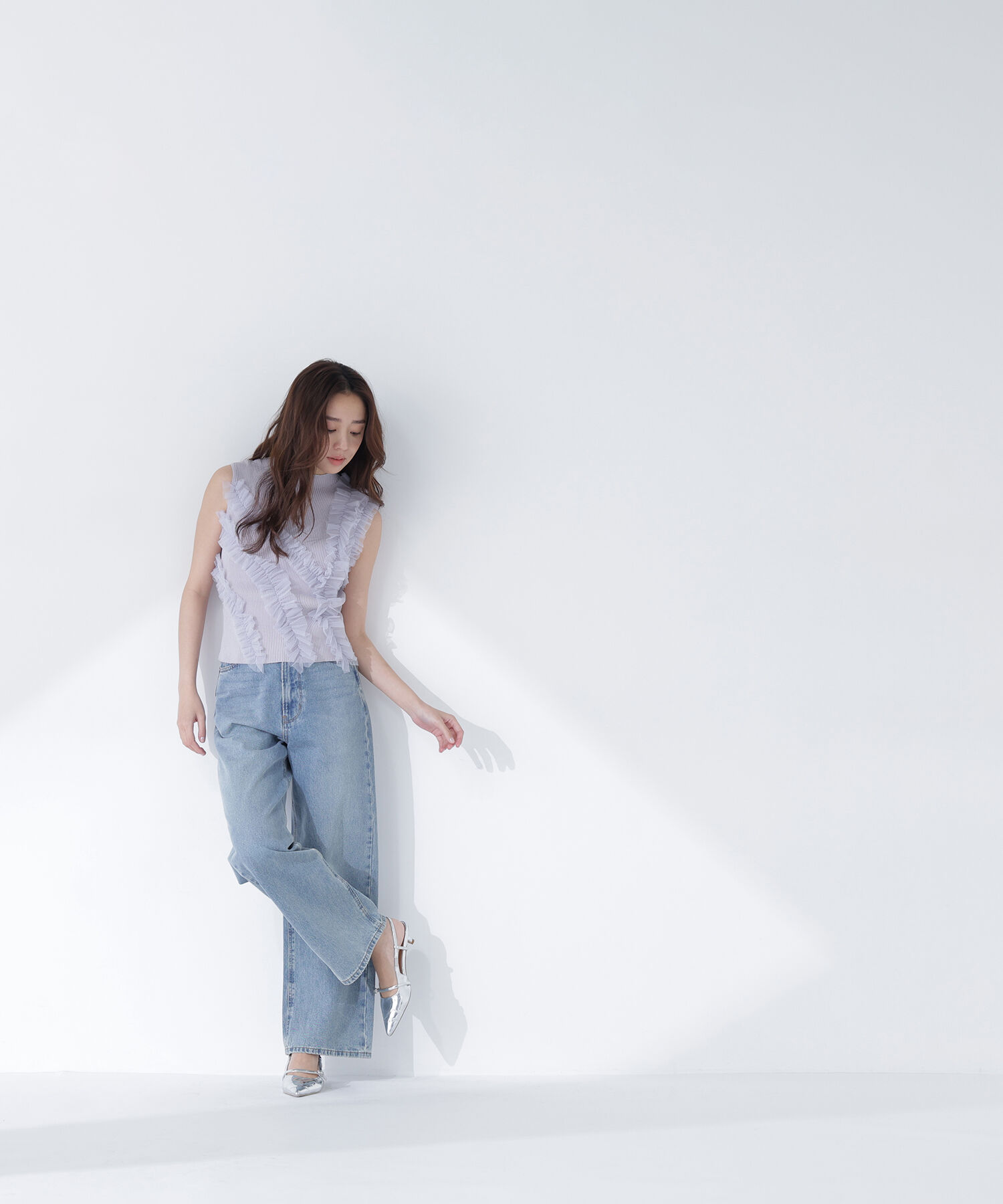  「フリルチュールデザインニット」|ニット・セーター|