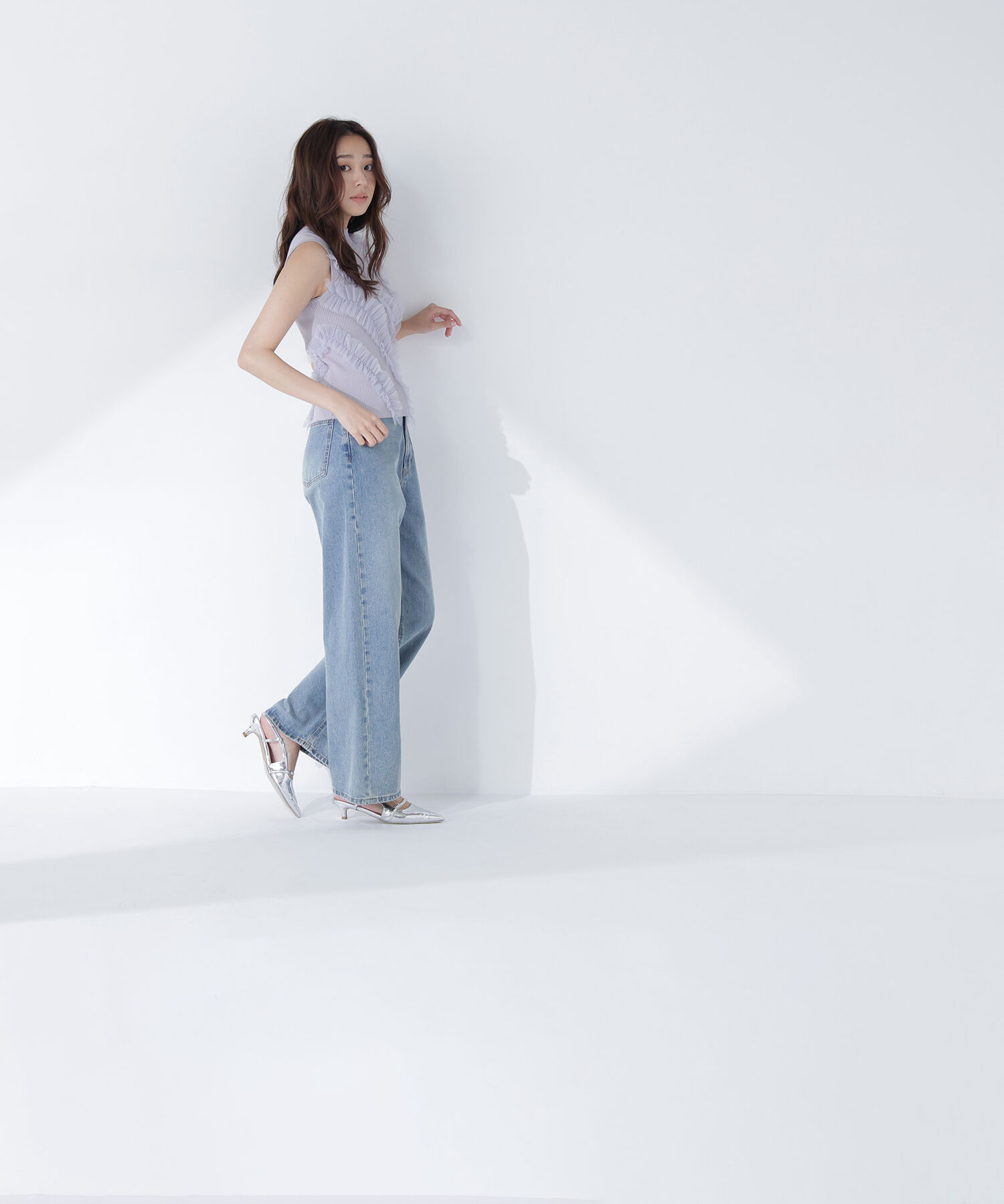  「フリルチュールデザインニット」|ニット・セーター|