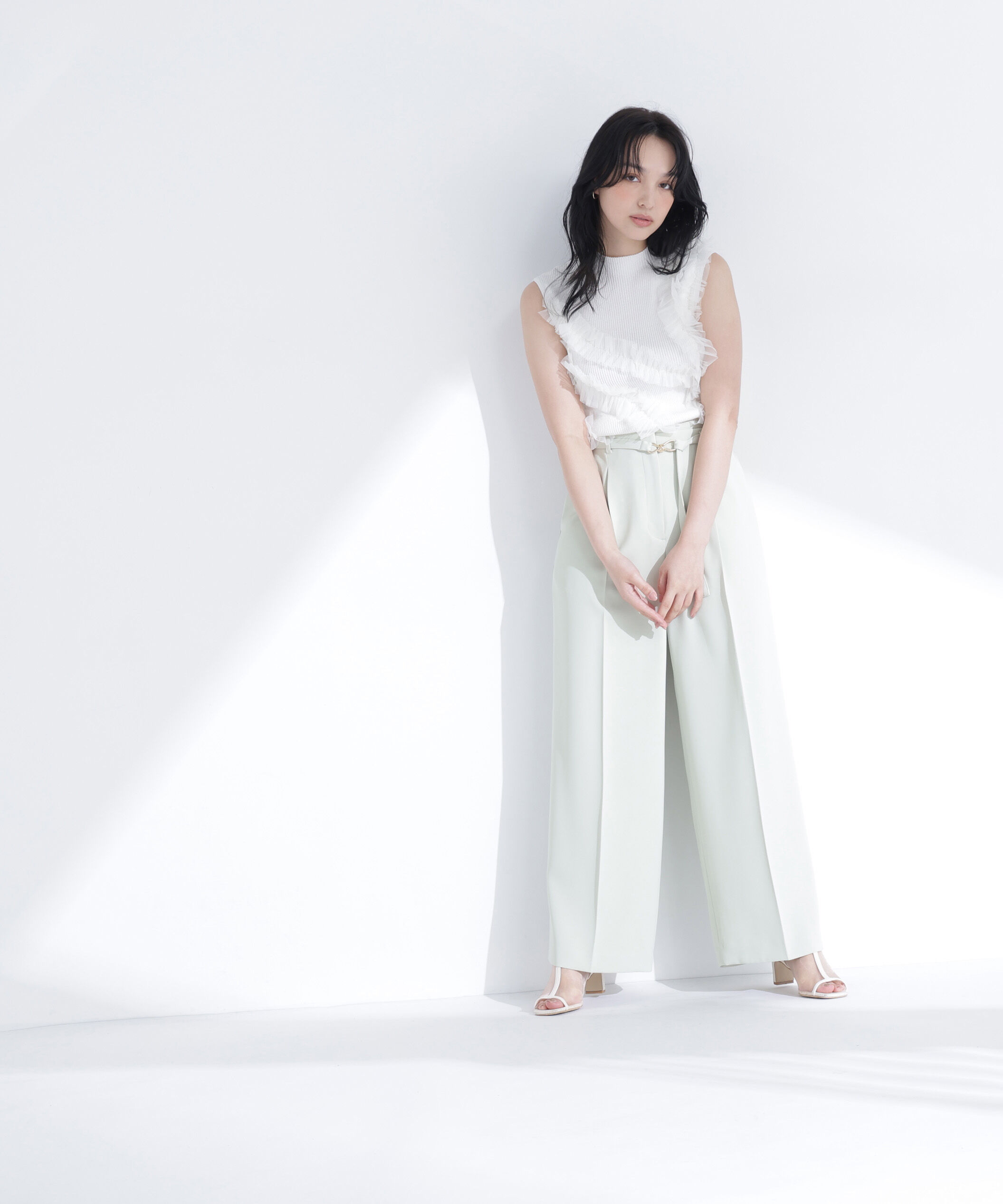  「フリルチュールデザインニット」|ニット・セーター|