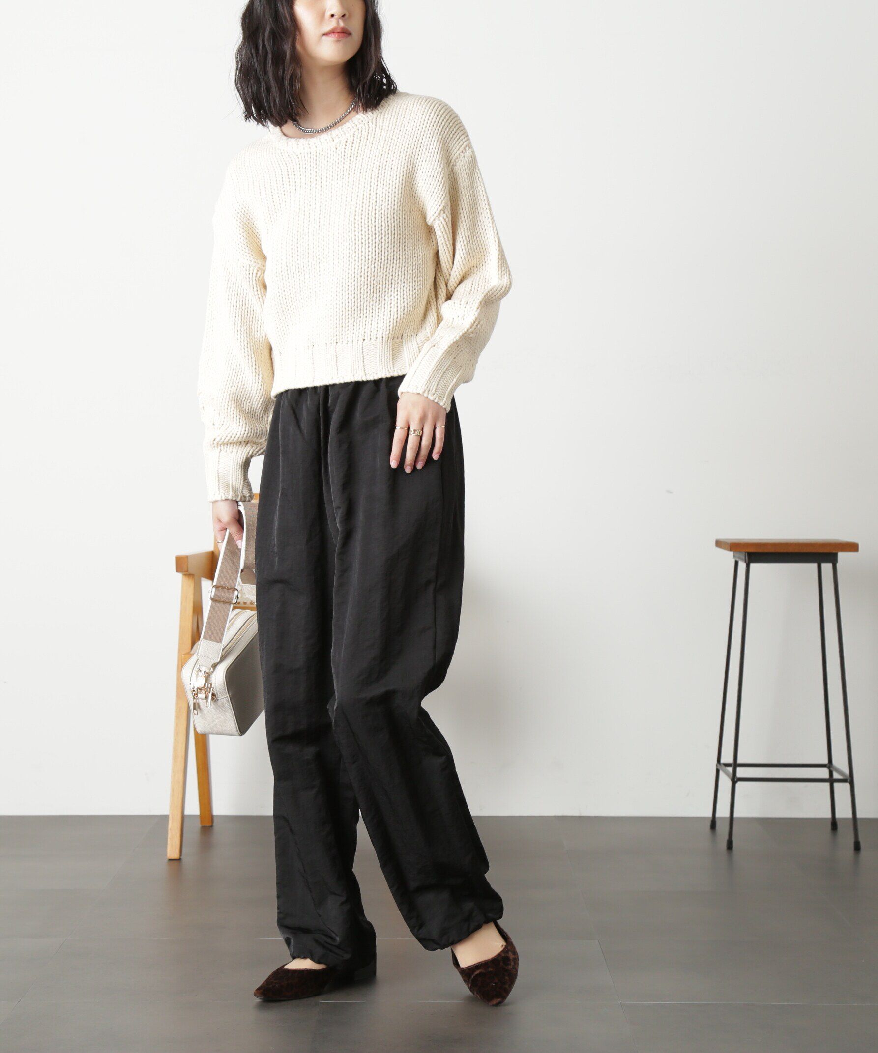  「裾ドロストイージーパンツ」|その他|