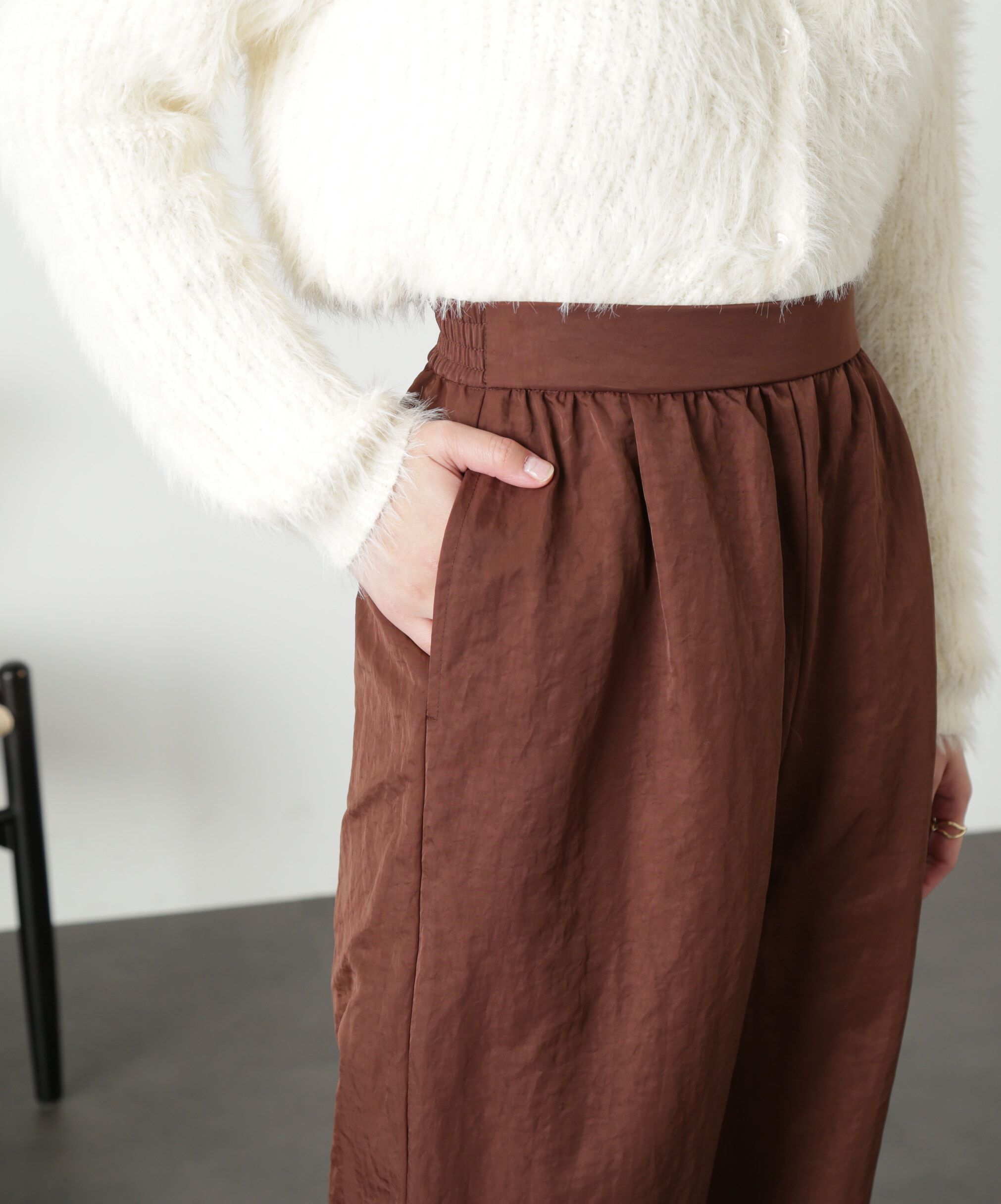  「裾ドロストイージーパンツ」|その他|