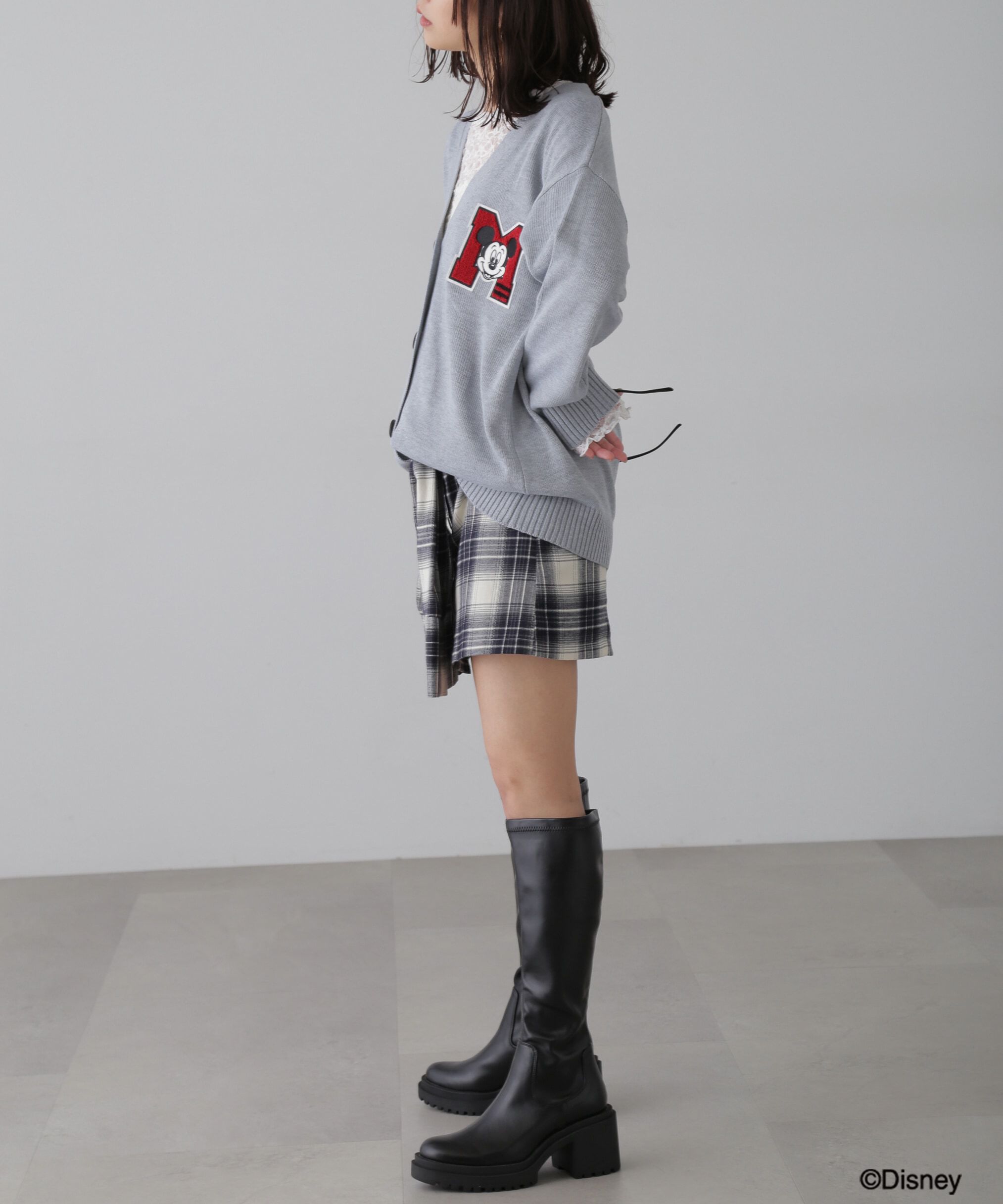  「〈ディズニーコレクション〉サガラワッペンニットカーディガン」|ニット・セーター|