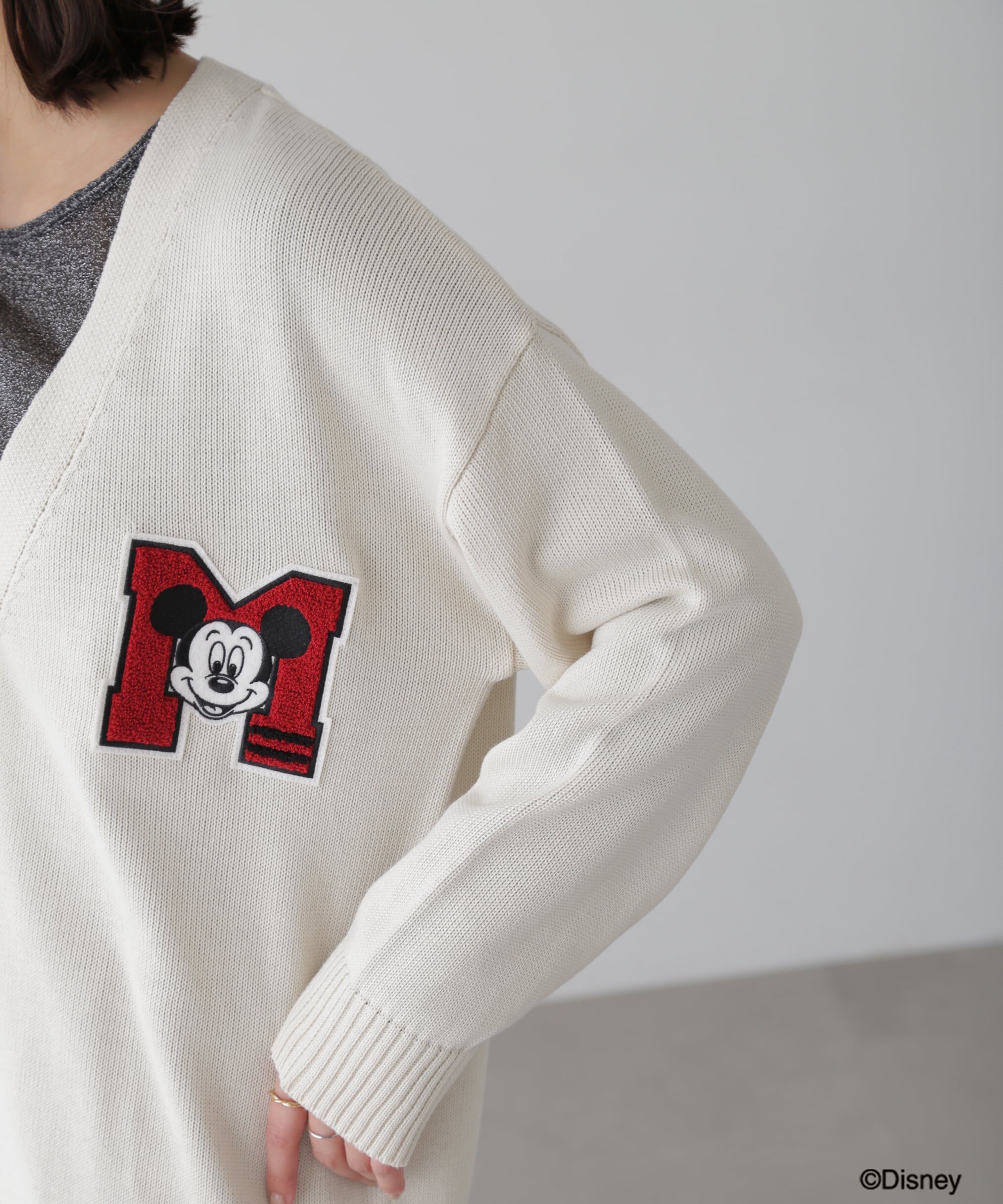  「〈ディズニーコレクション〉サガラワッペンニットカーディガン」|ニット・セーター|