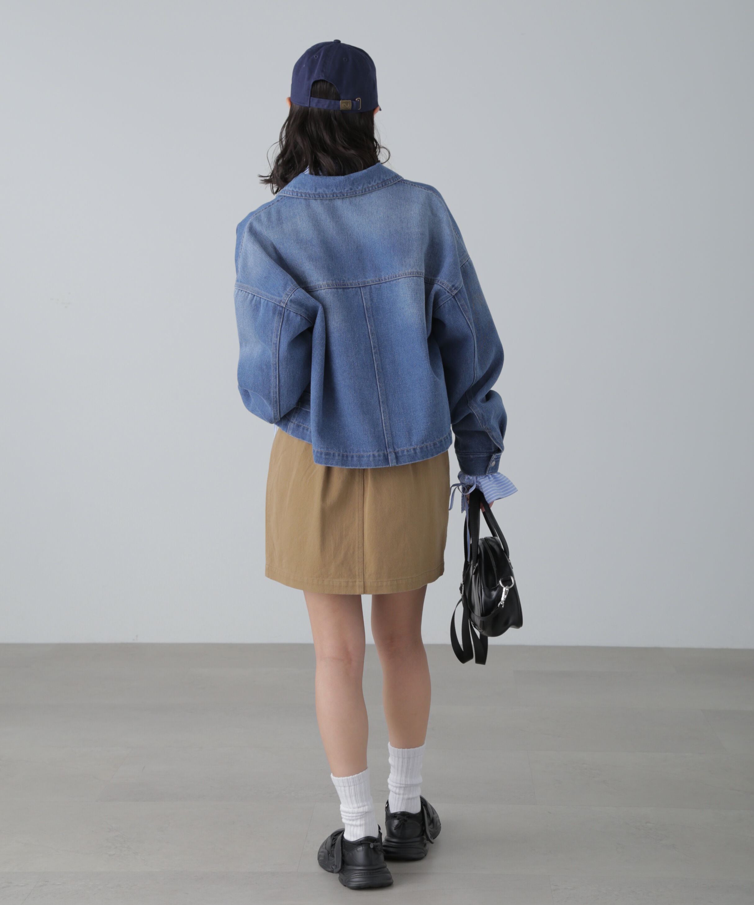  「フロントポケットショートシャツブルゾン」|ブルゾン・スタジャン|