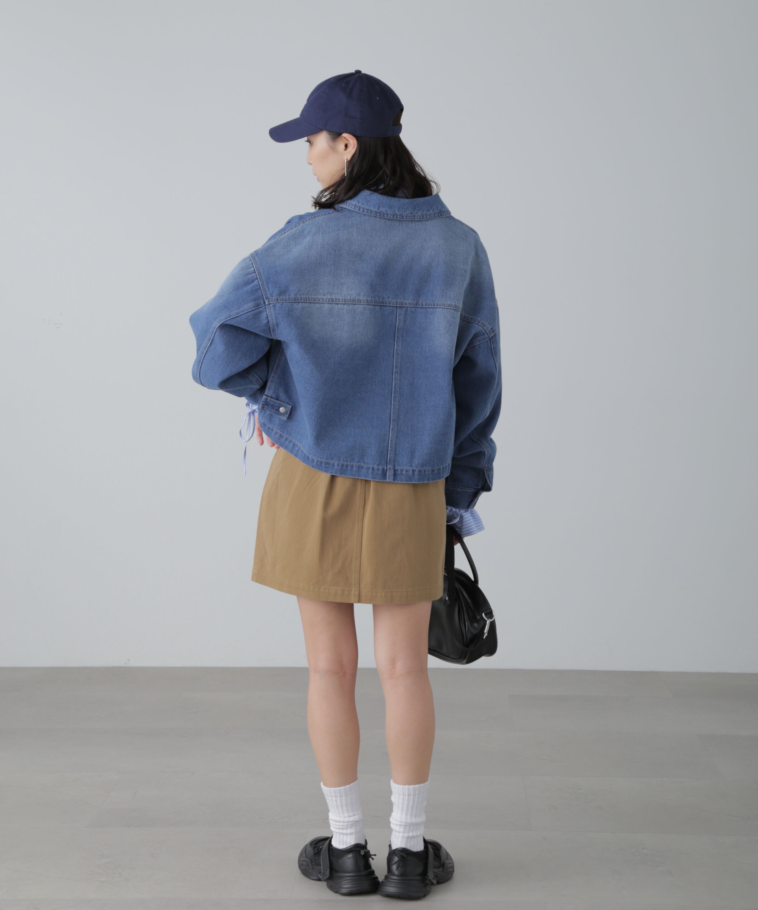  「フロントポケットショートシャツブルゾン」|ブルゾン・スタジャン|