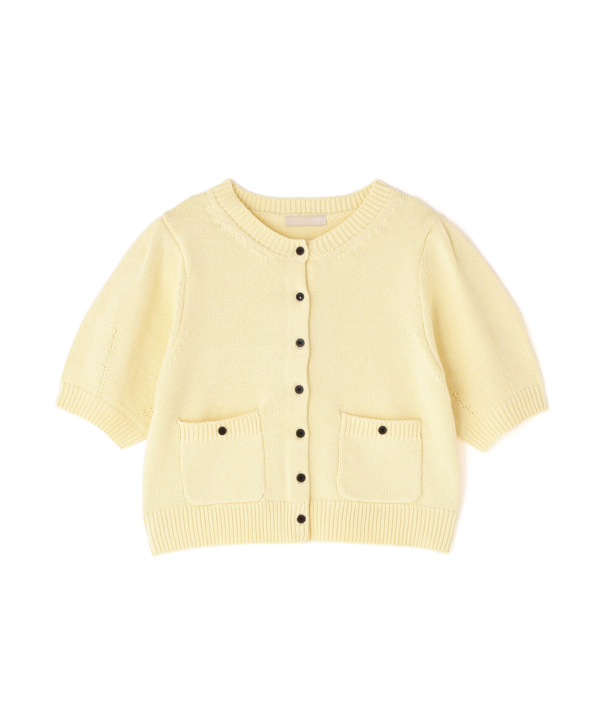  「フロントポケット半袖カーディガン」|ニット・セーター|