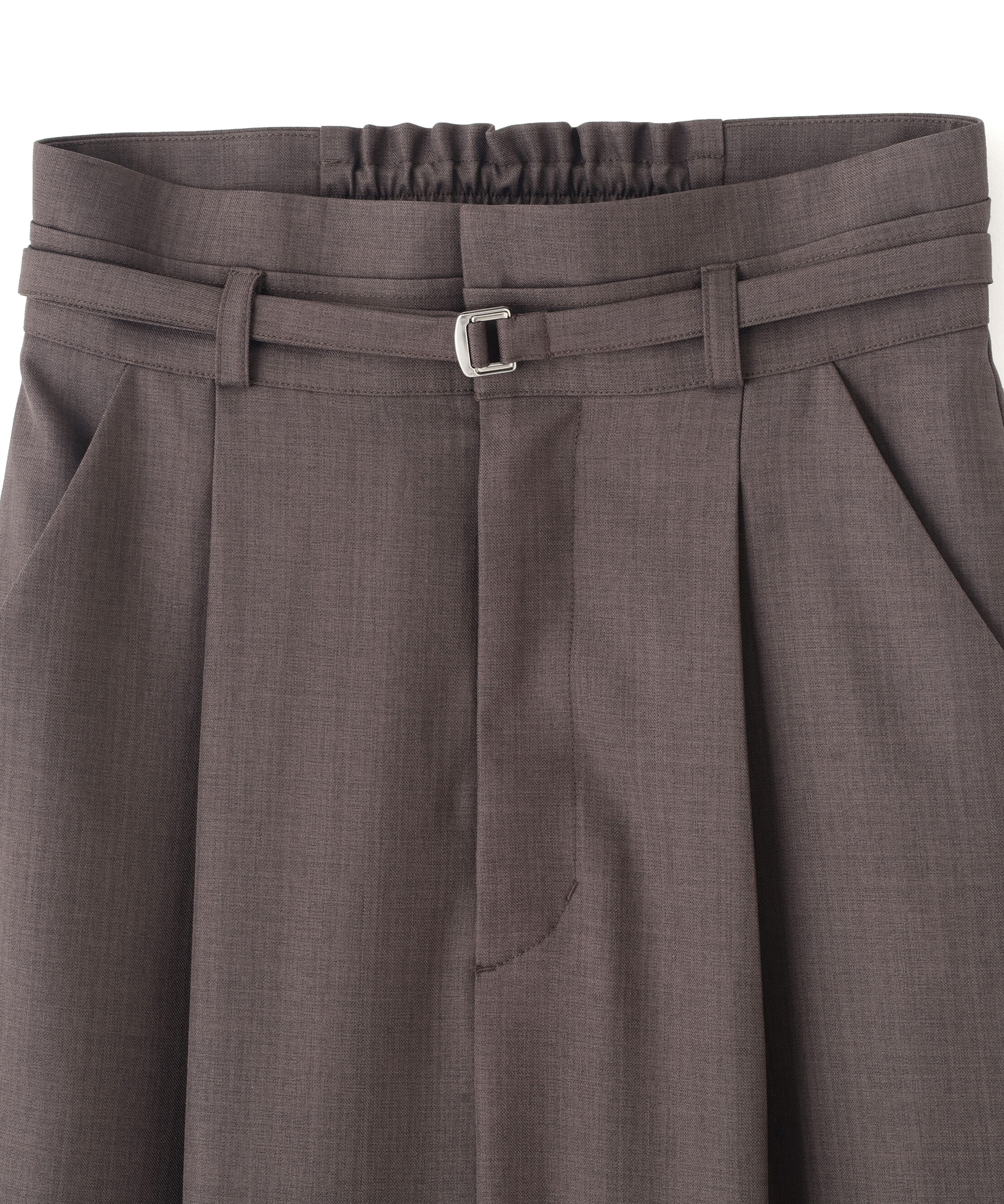  「細ベルト付きワイドパンツ」|その他|