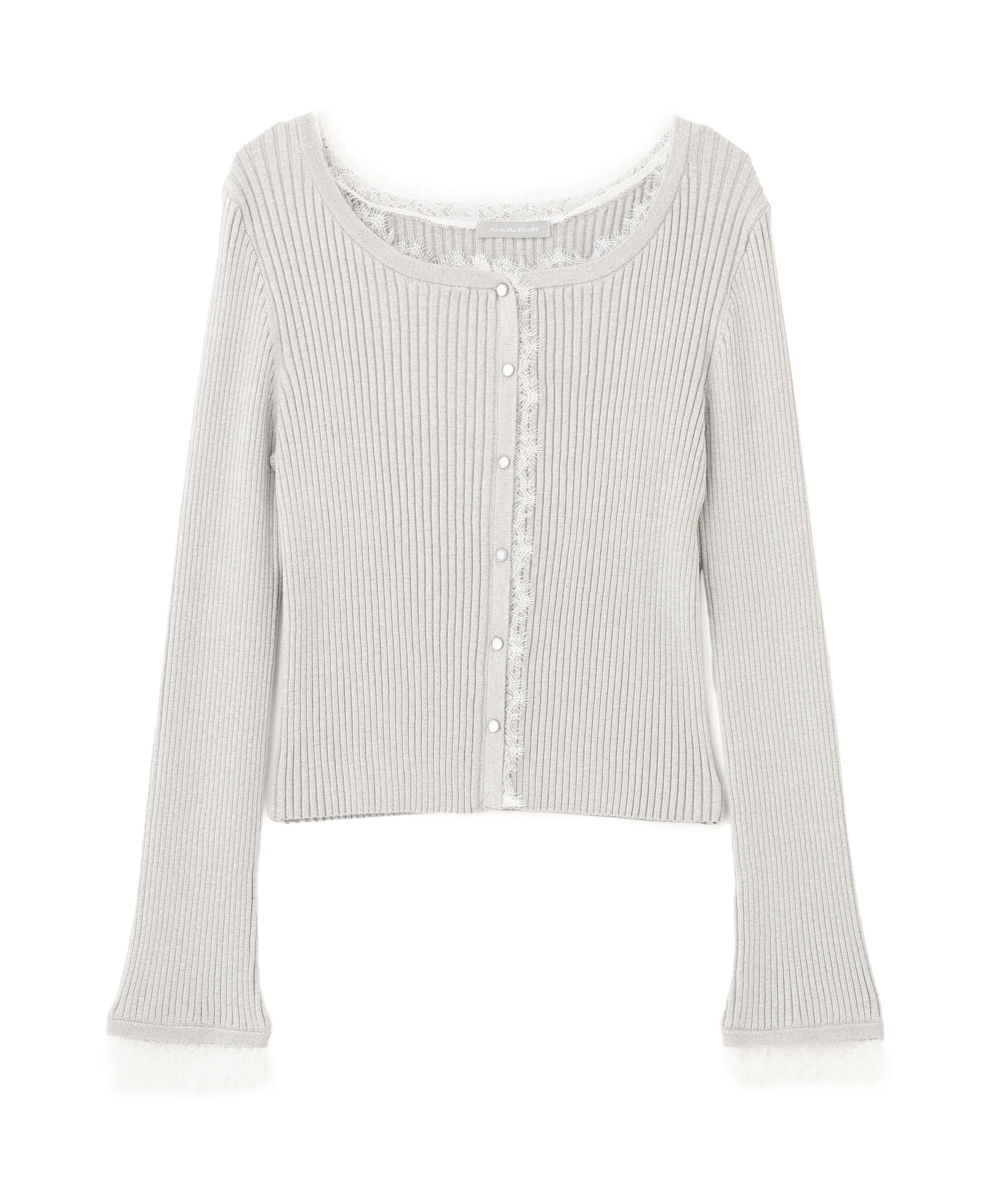  「レーストリミングリブニット」|ニット・セーター|