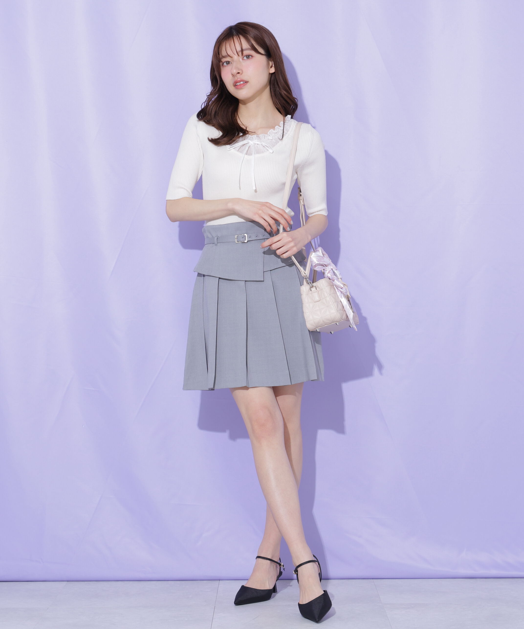  「フリルギャザーニット」|ニット・セーター|