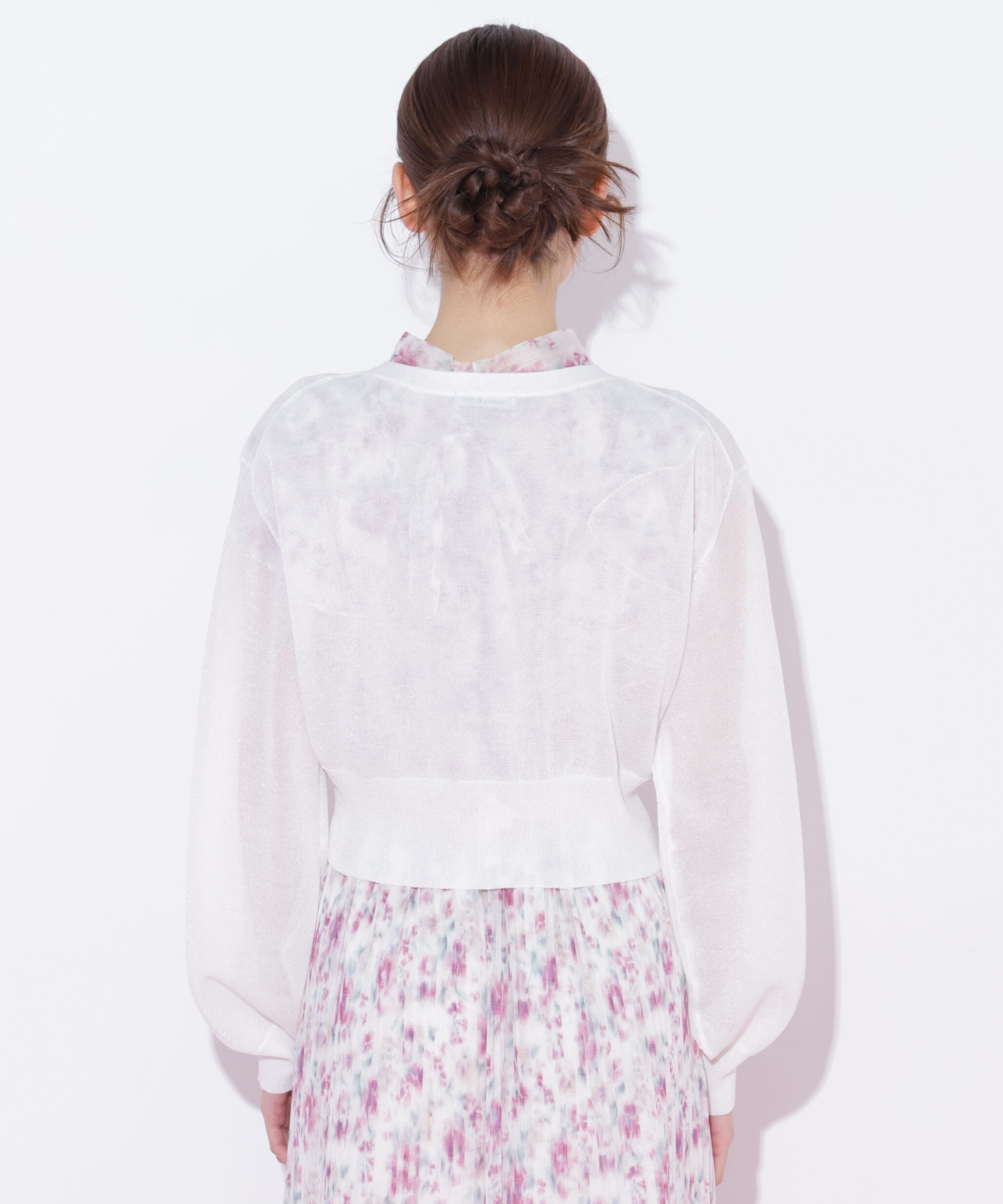  「シャイニーシアーカーディガン」|ニット・セーター|