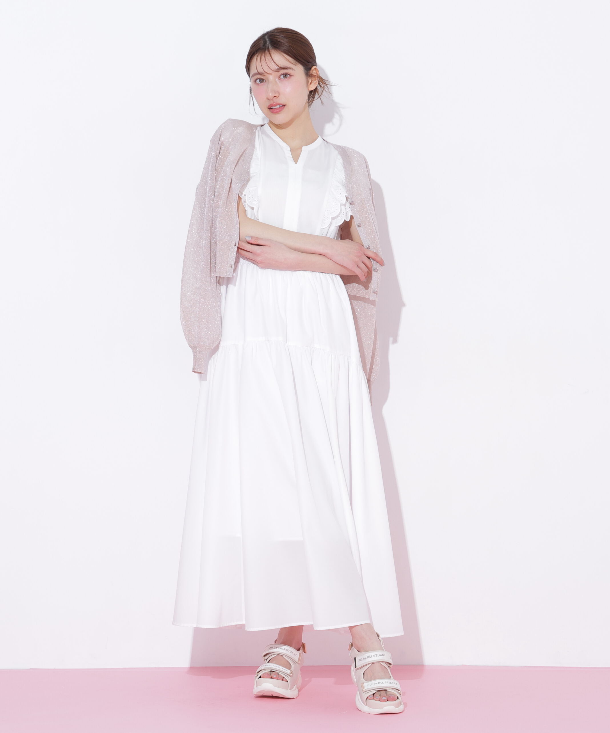  「シャイニーシアーカーディガン」|ニット・セーター|