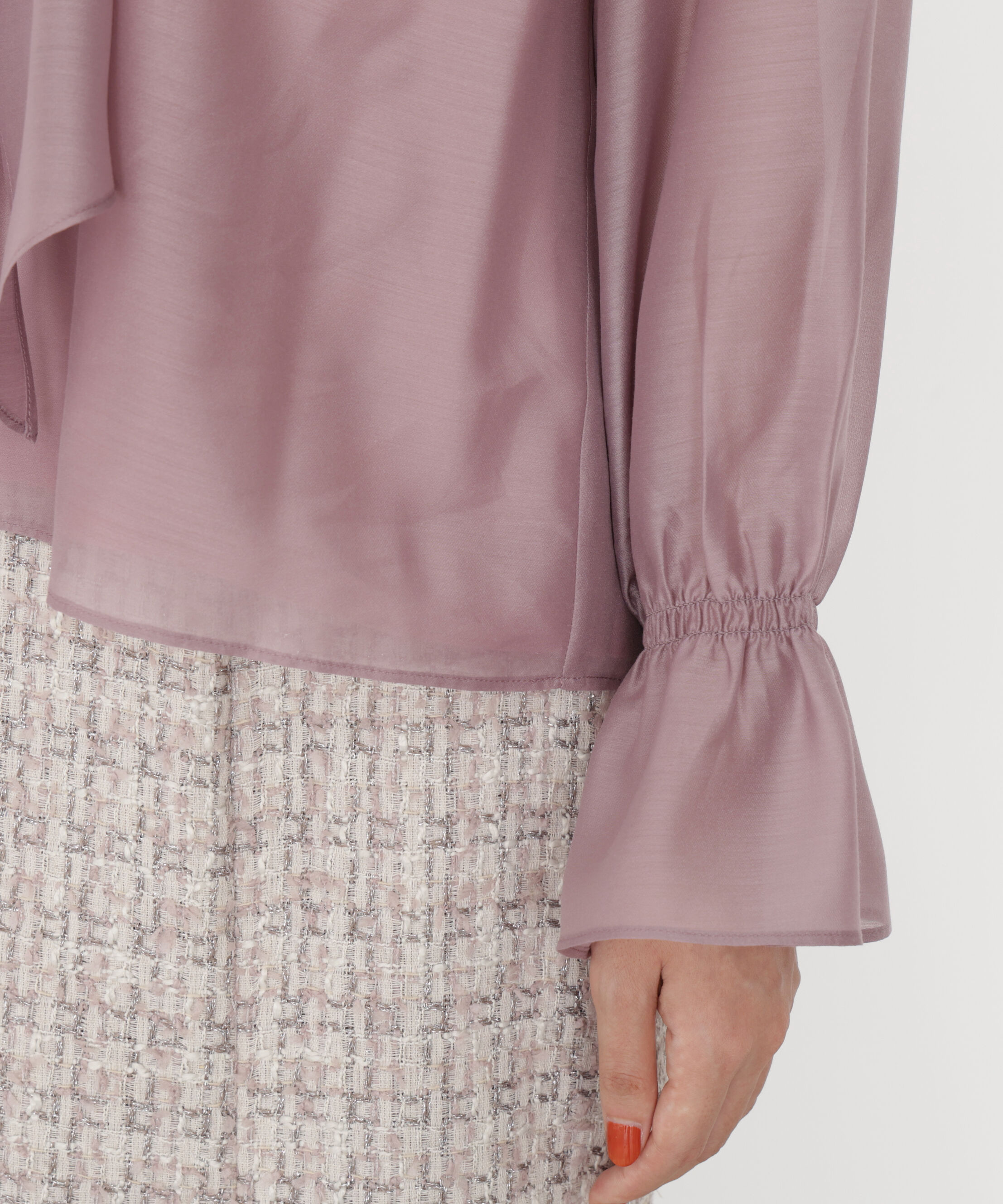 PROPORTION BODY DRESSING「＜ウォッシャブル＞シアーボウタイブラウス 25AW」|シャツ・ブラウス|