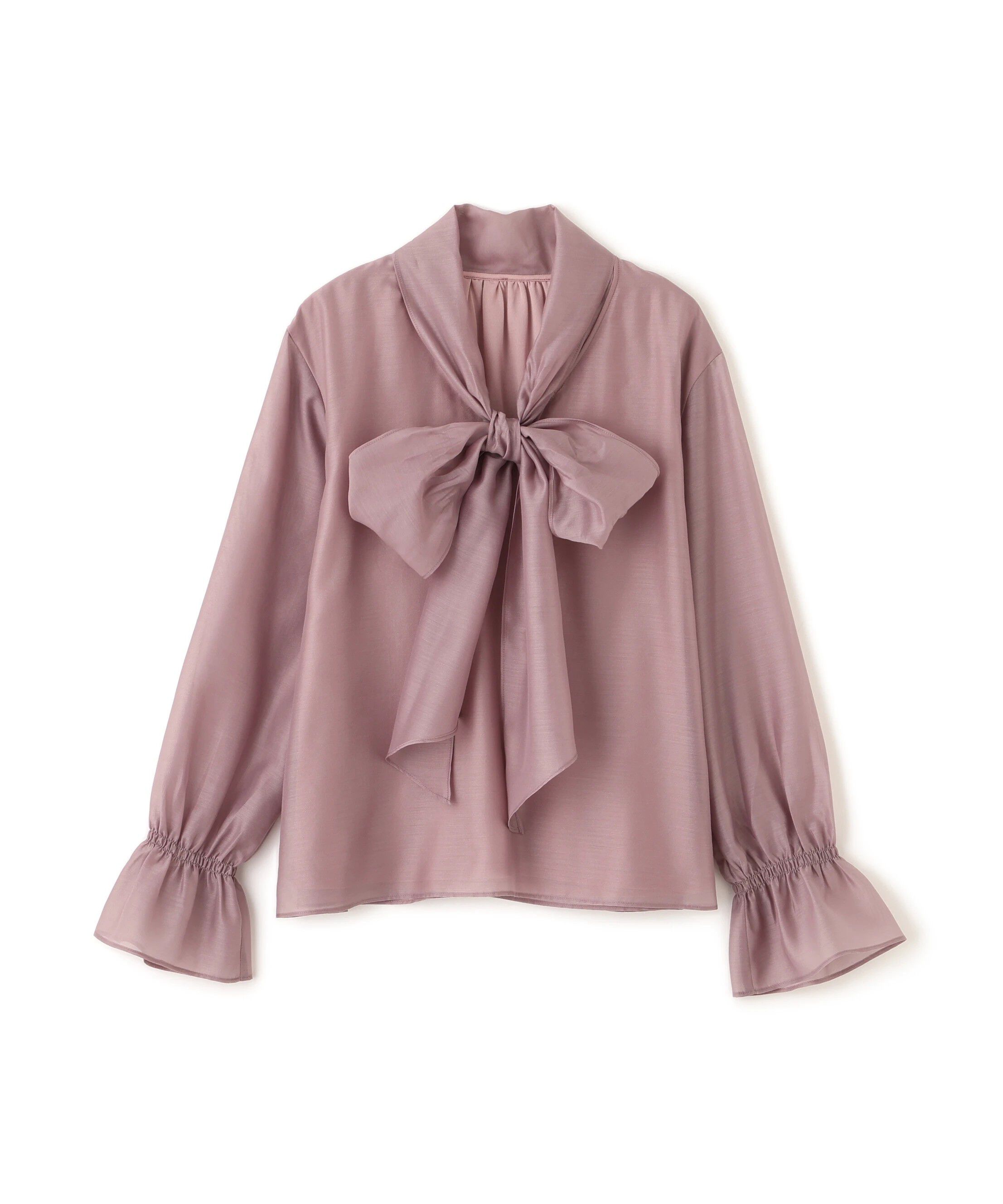 PROPORTION BODY DRESSING「＜ウォッシャブル＞シアーボウタイブラウス 25AW」|シャツ・ブラウス|