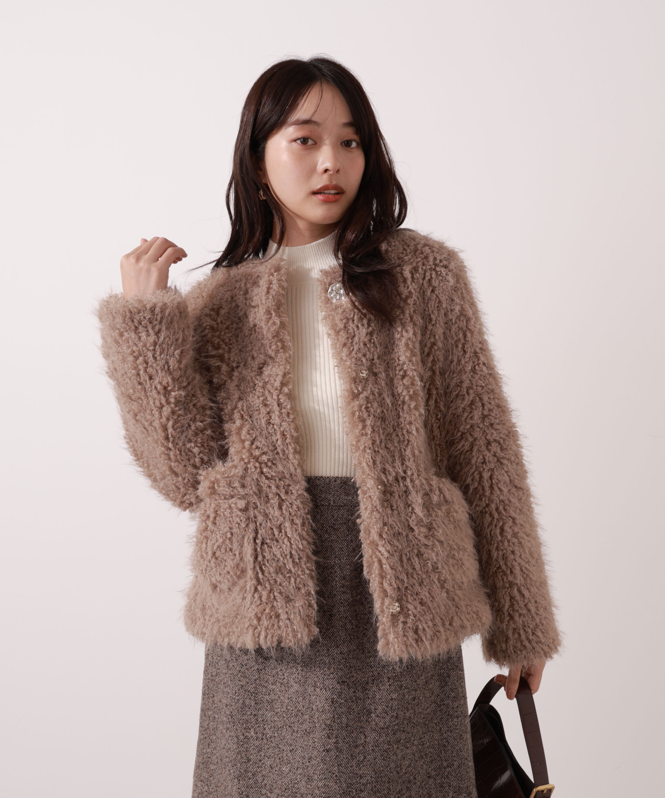 PROPORTION BODY DRESSING「ラムファー風ブルゾン 25AW」|ブルゾン・スタジャン|