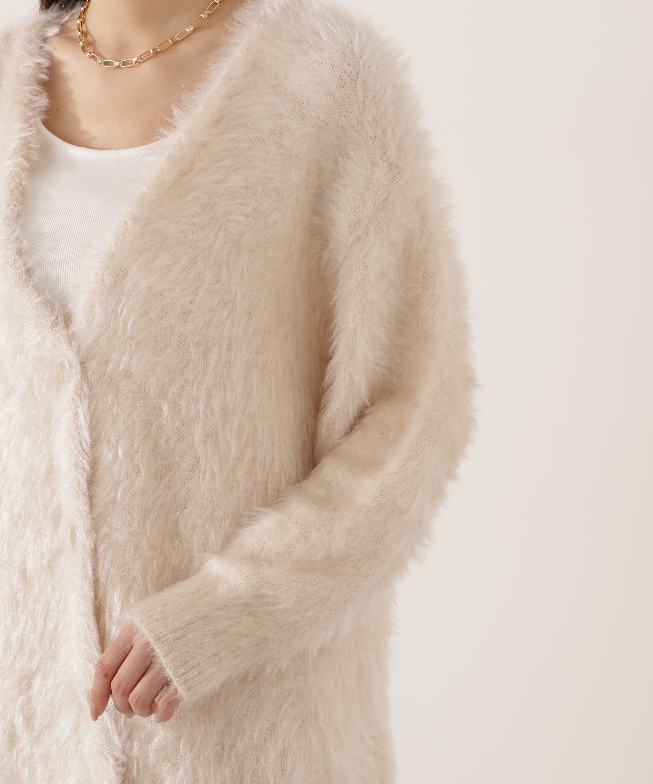 PROPORTION BODY DRESSING「キャットBIGカーディガン 25AW」|カーディガン|