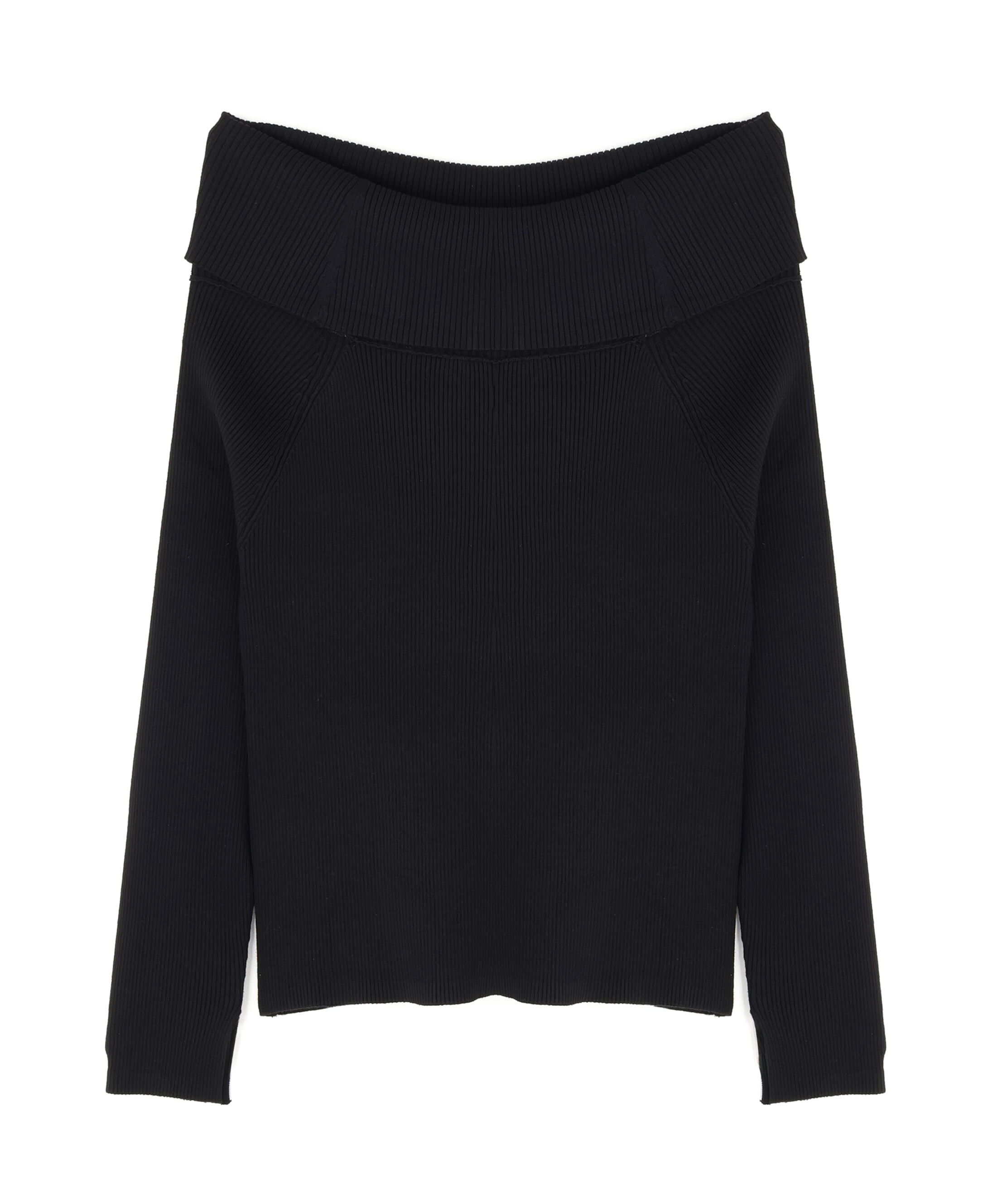 PROPORTION BODY DRESSING「＜谷川菜奈さん着用＞オフショルリブニット 25AW」|ニット・セーター|