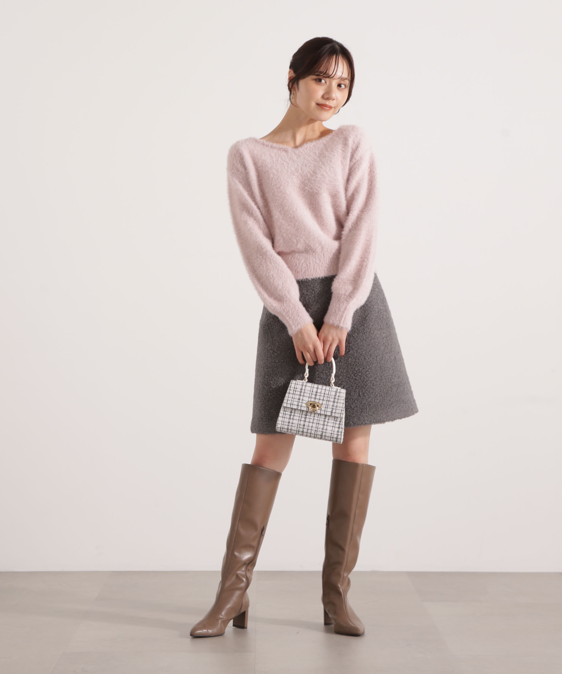 PROPORTION BODY DRESSING「シャギーミニスカート 25AW」|スカート|