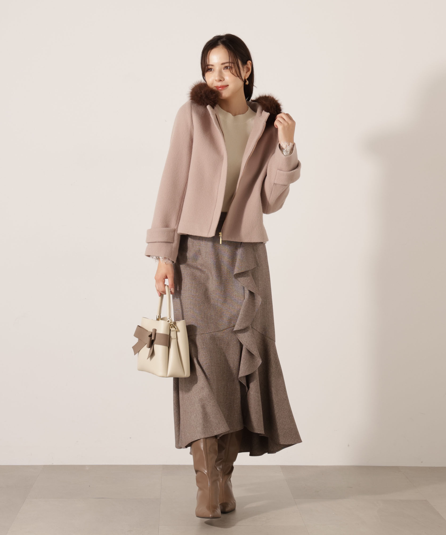 PROPORTION BODY DRESSING「ラッフルディテールスカート　25AW」|スカート|