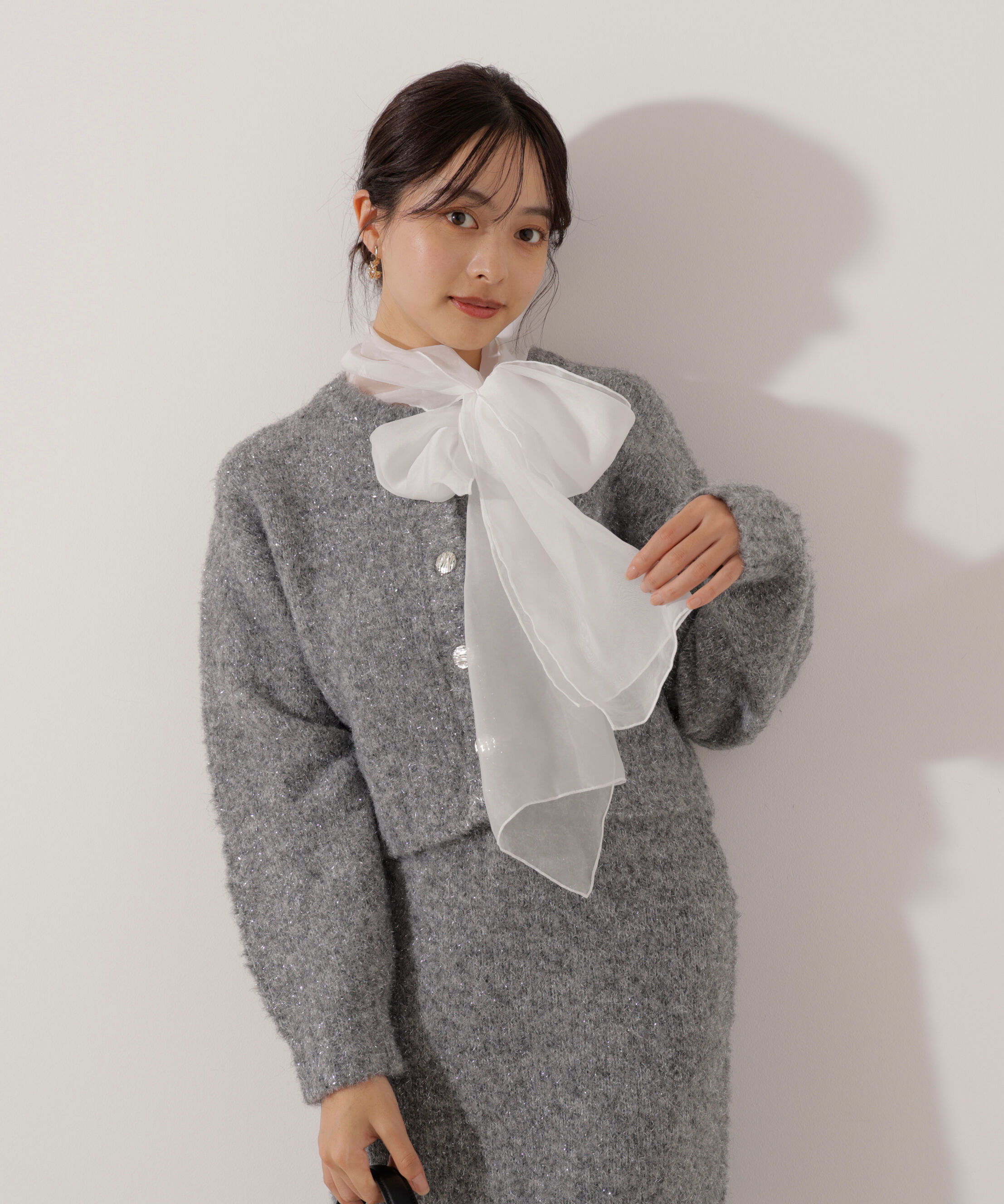 PROPORTION BODY DRESSING「《EDIT COLOGNE》サイドリボンニットSETUP」|ワンピース|