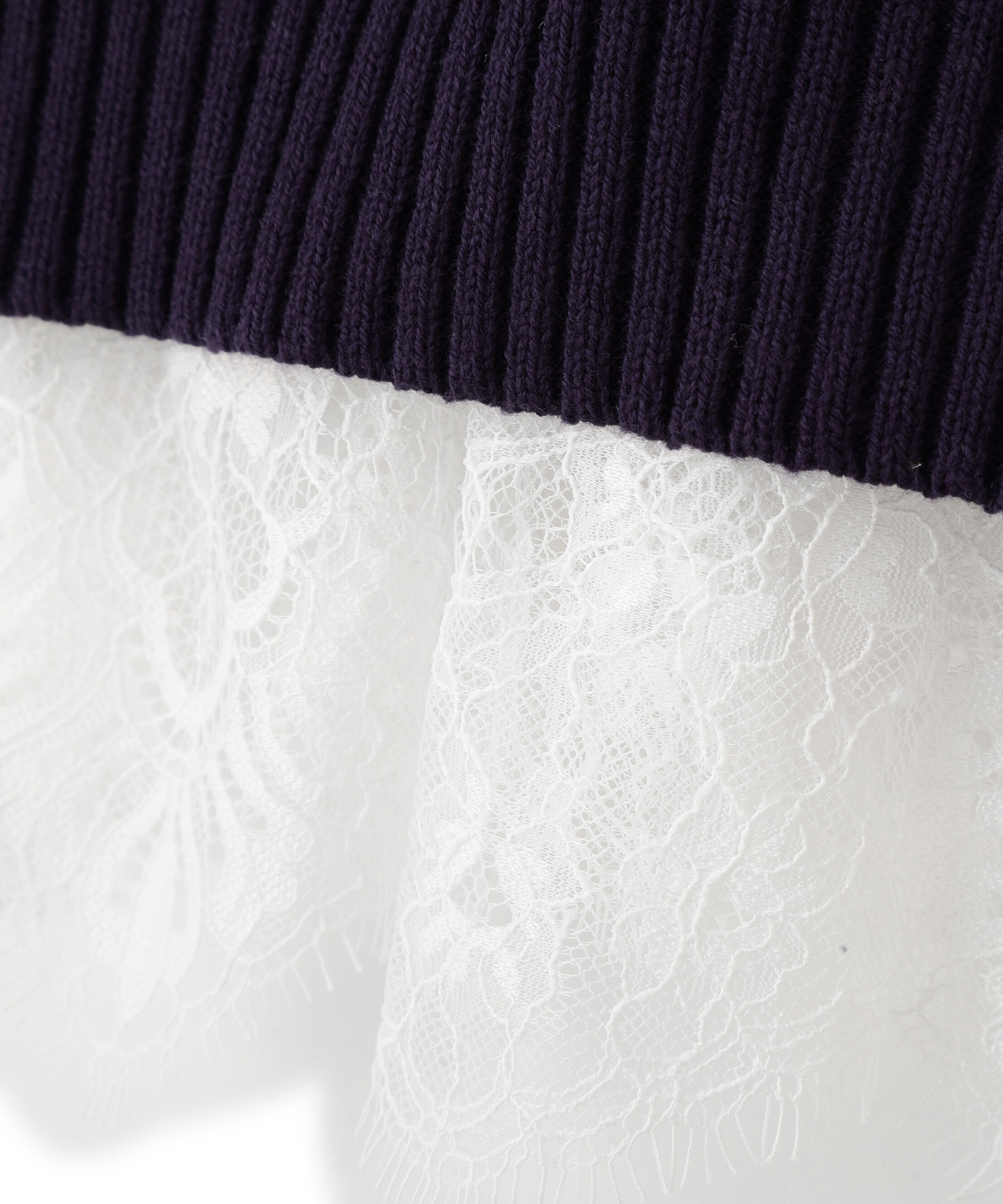 PROPORTION BODY DRESSING「《EDIT COLOGNE》スプリングレースレイヤード風ニットワンピース　26SS」|ワンピース|