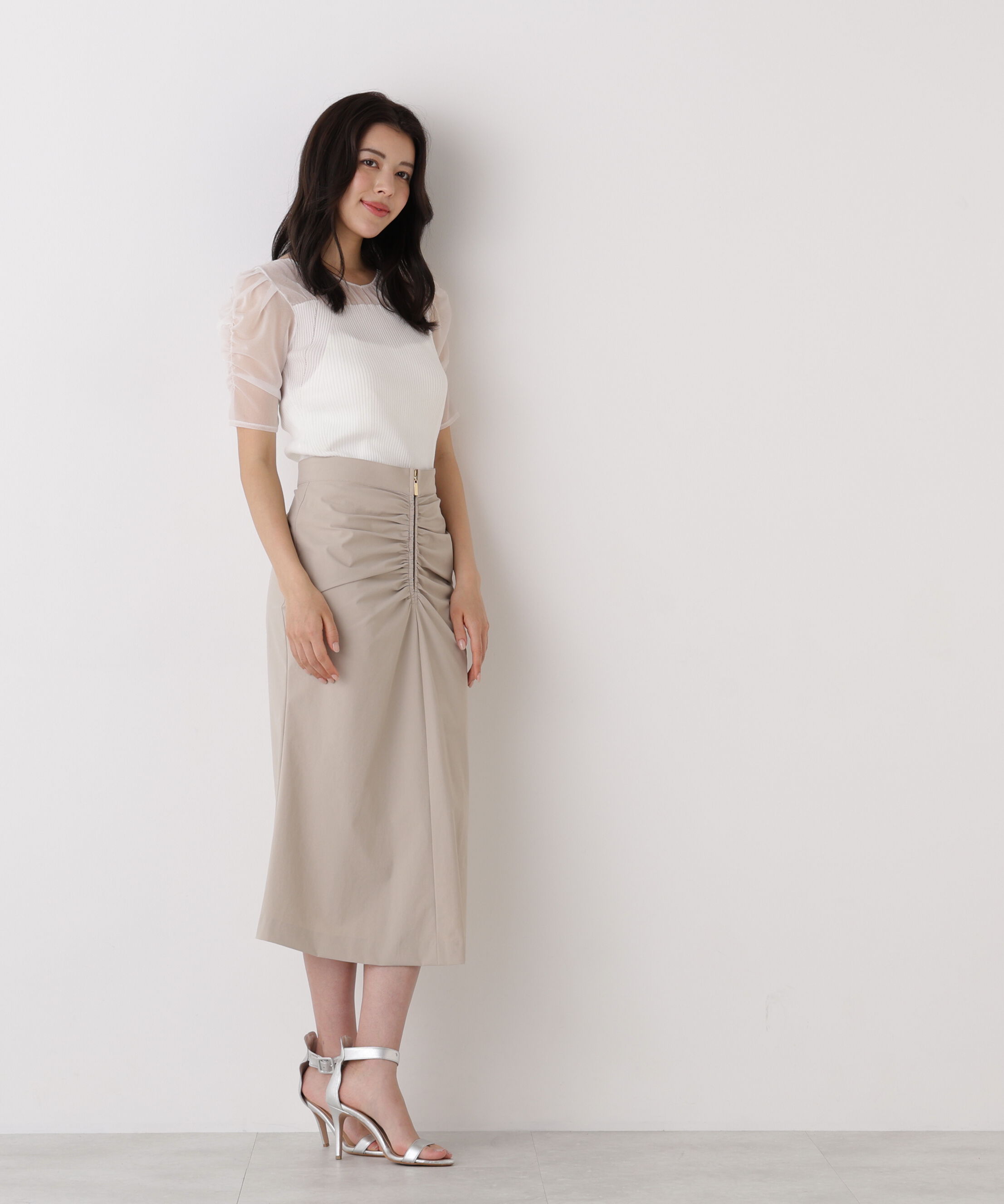  「ジップキャザースカート」|スカート|