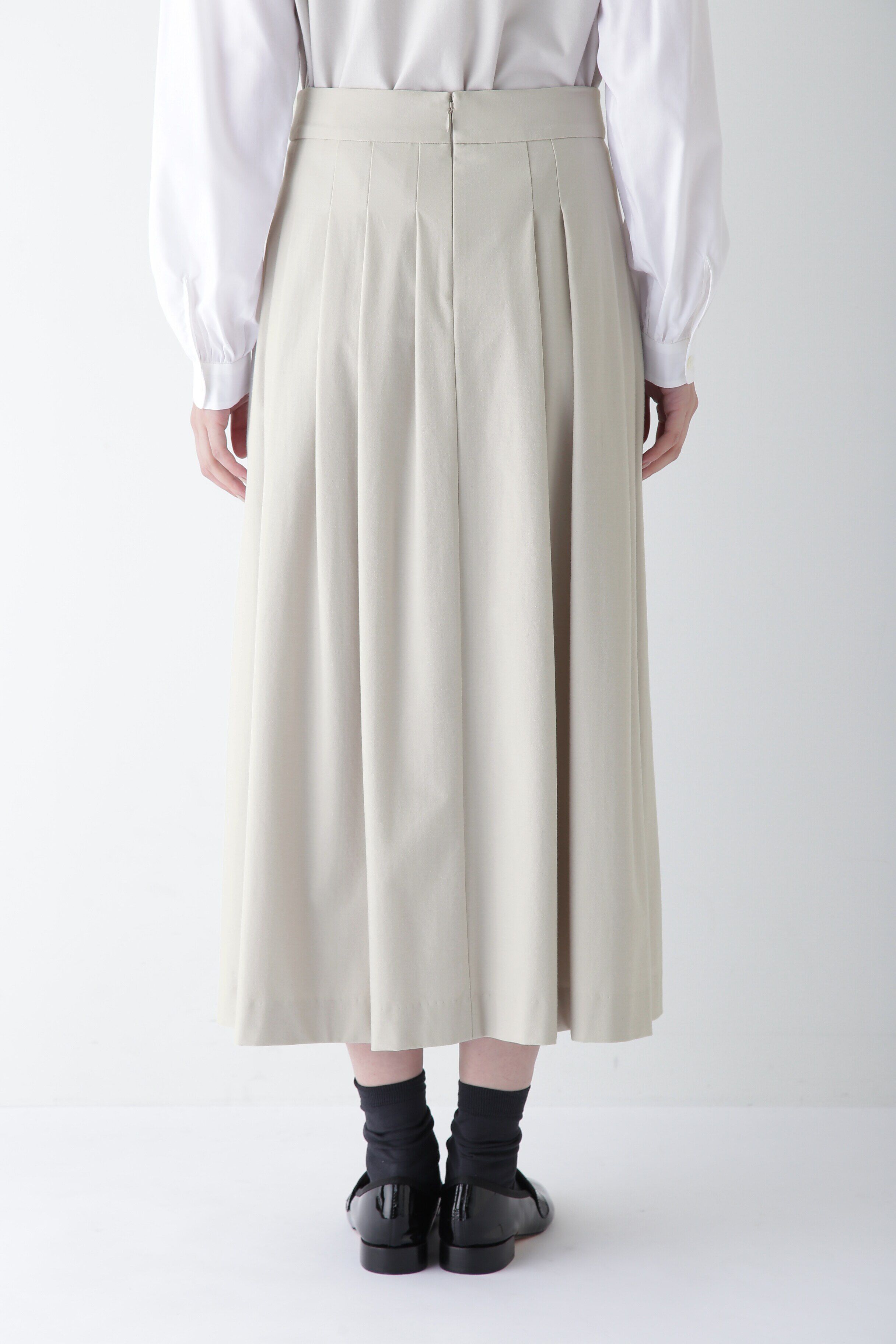  「◆プレーティングジャージーランダムタックスカート」|スカート|