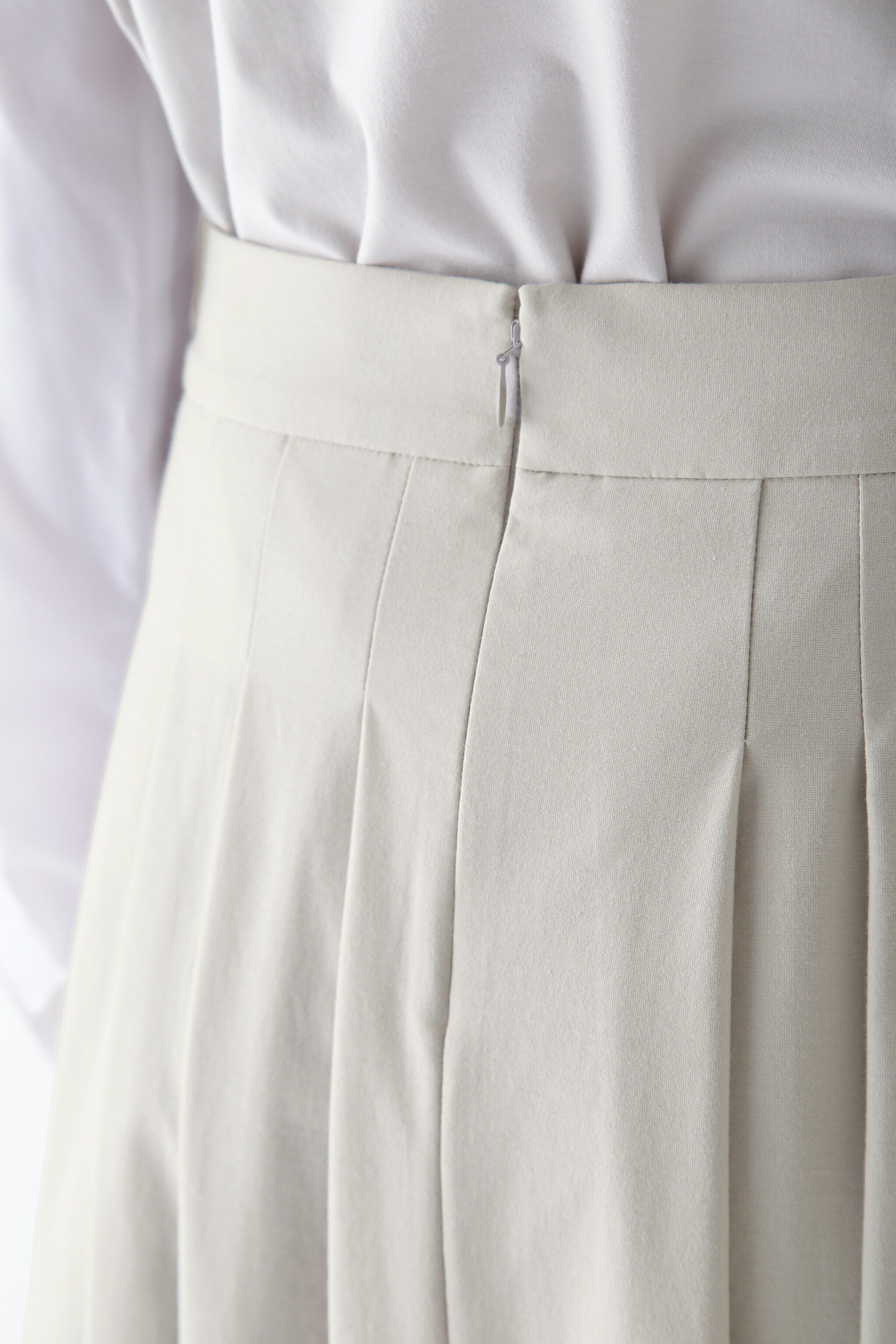  「◆プレーティングジャージーランダムタックスカート」|スカート|