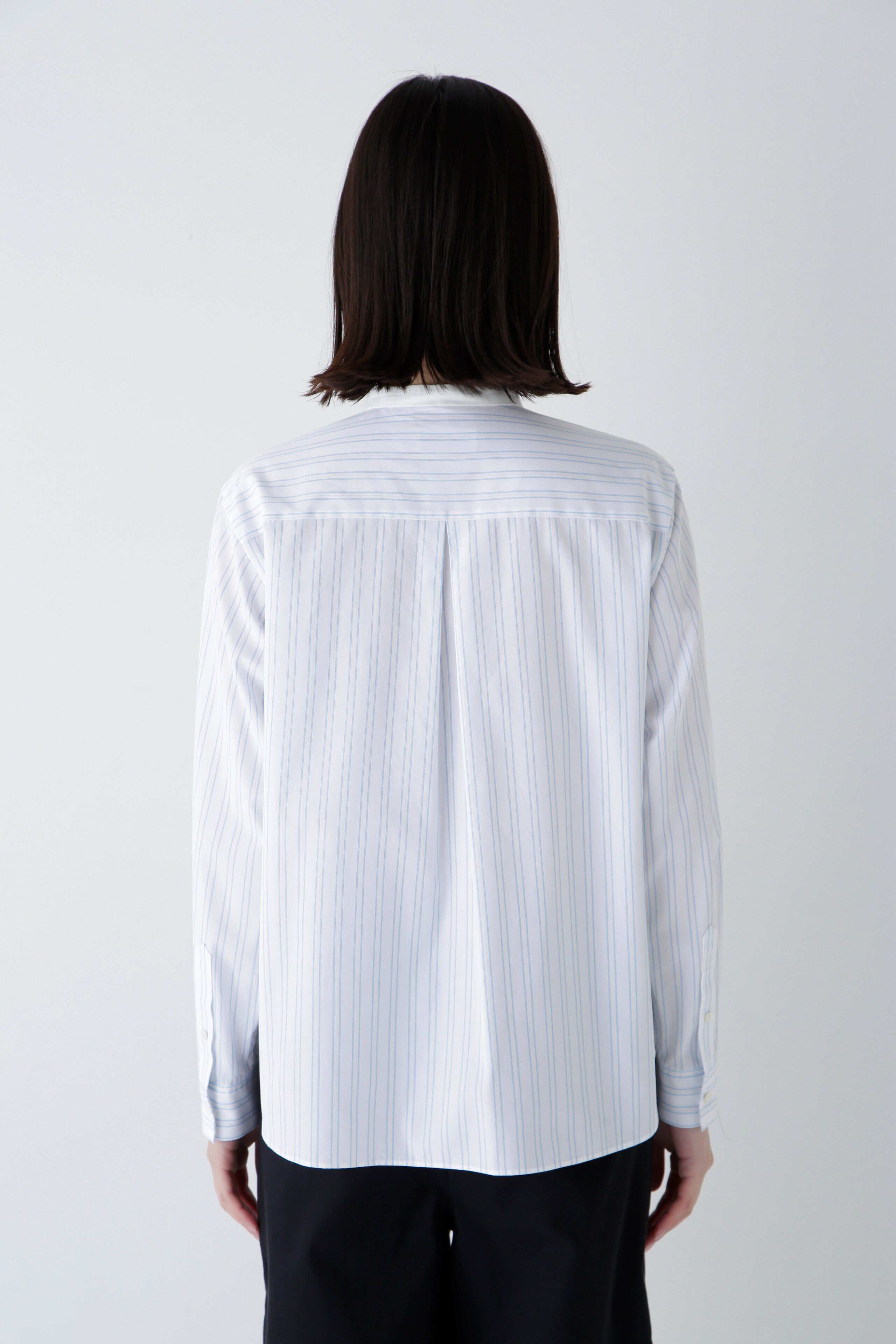  「◆コットンドビーストライプクレリックシャツ」|シャツ・ブラウス|