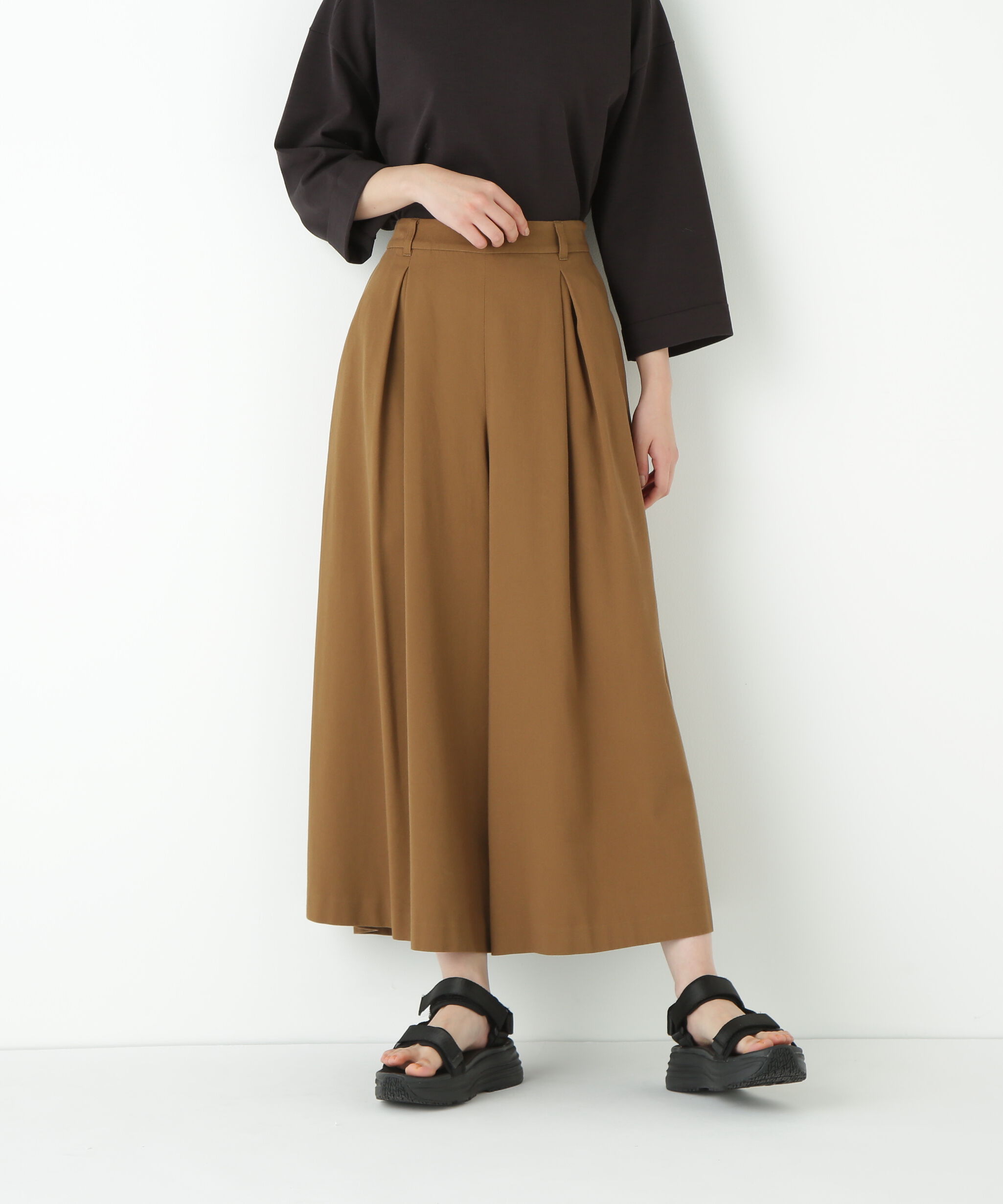  「◆コットンガスボイルバラシャタックスカーチョ」|その他|キャメル1