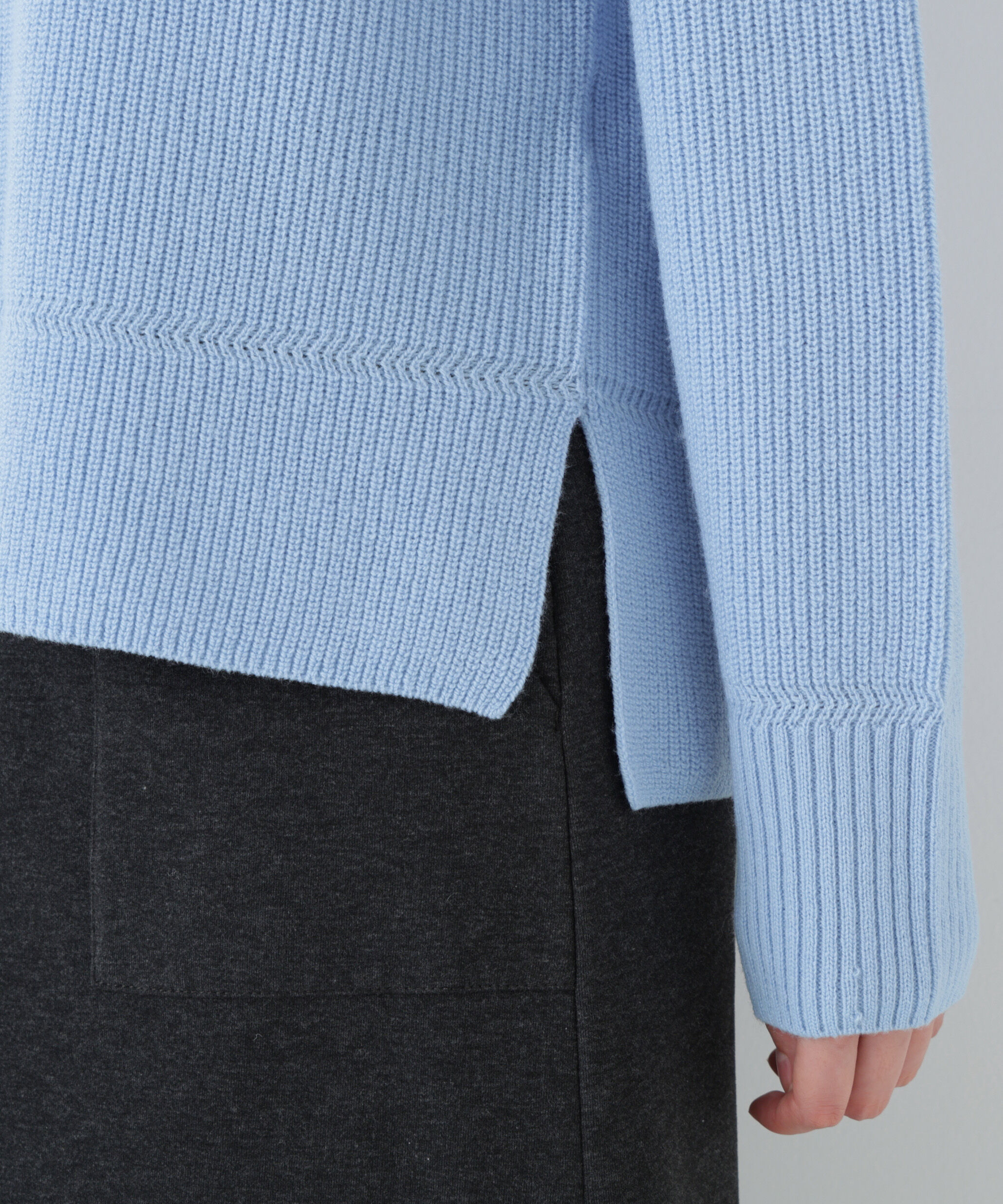  「◆ウールハイネック片畦プルオーバー」|ニット・セーター|