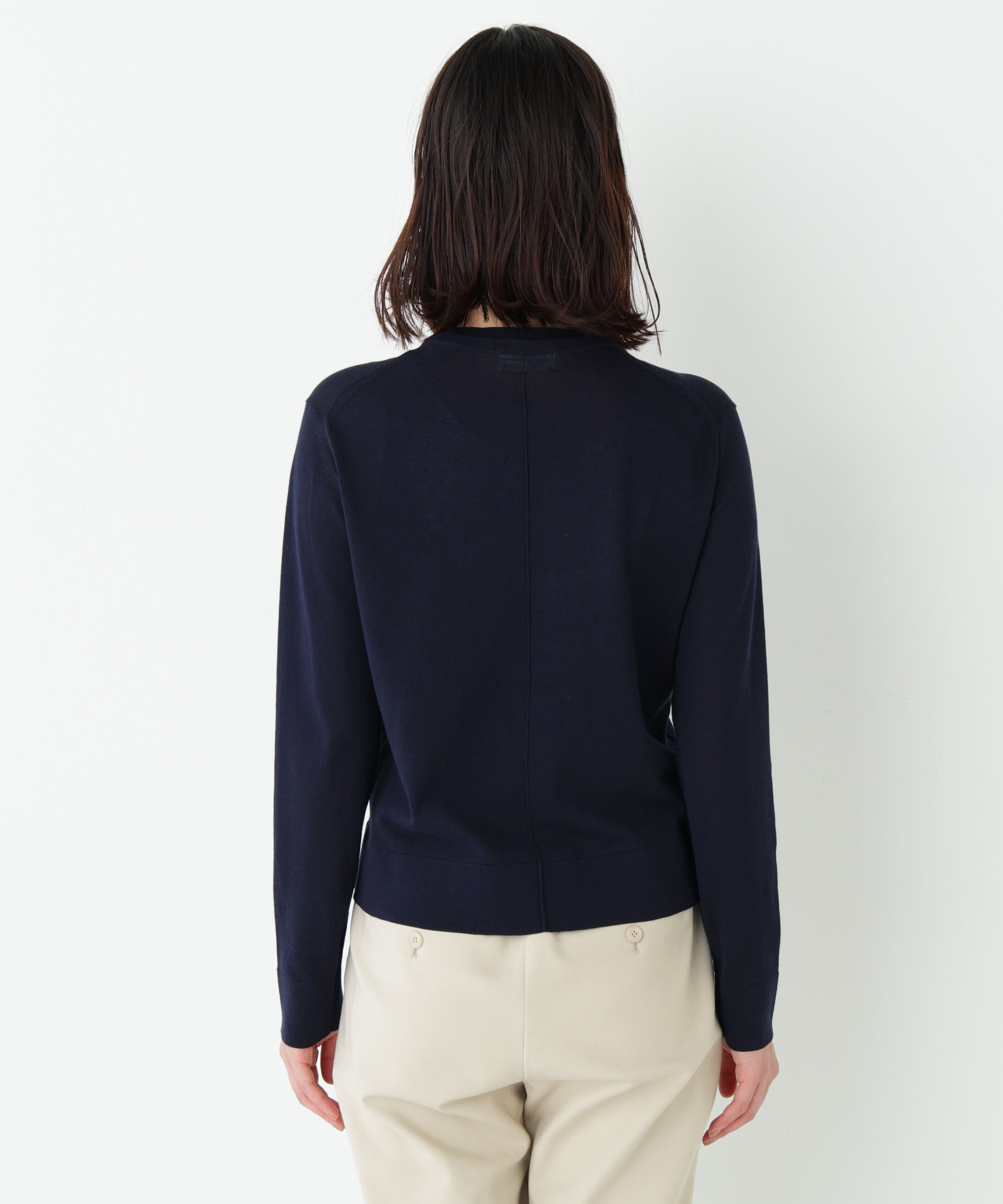  「◆《ウォッシャブル》ネックダブルプルオーバーニット」|ニット・セーター|