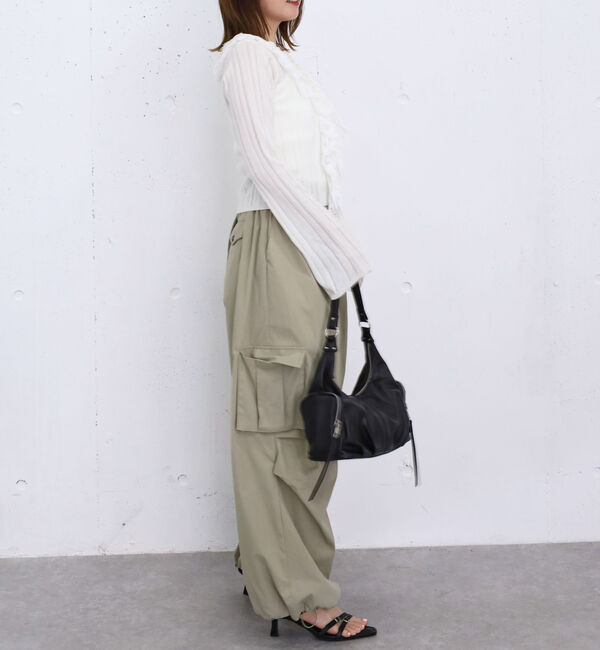 archives「フロントレースフリルニットカーディガン」|カーディガン|