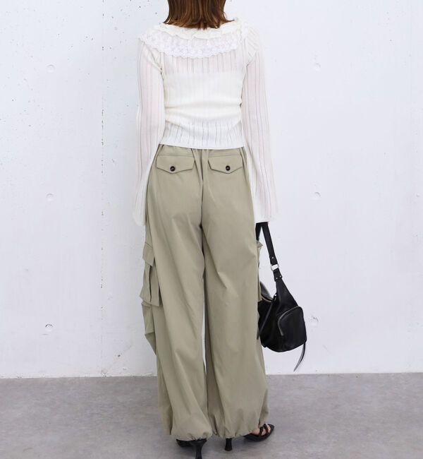 archives「フロントレースフリルニットカーディガン」|カーディガン|