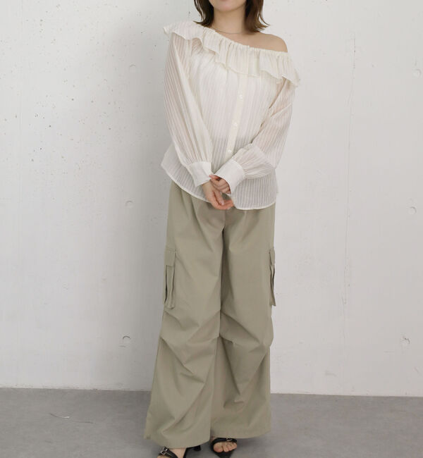 archives「シアーストライプオフショルＢＬ」|シャツ・ブラウス|