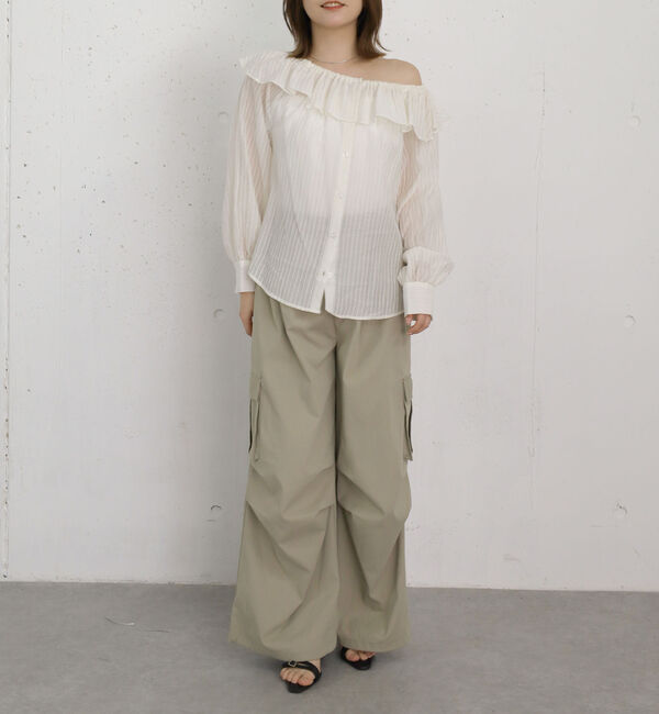 archives「シアーストライプオフショルＢＬ」|シャツ・ブラウス|