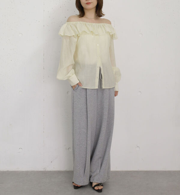 archives「シアーストライプオフショルＢＬ」|シャツ・ブラウス|