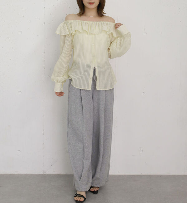 archives「シアーストライプオフショルＢＬ」|シャツ・ブラウス|