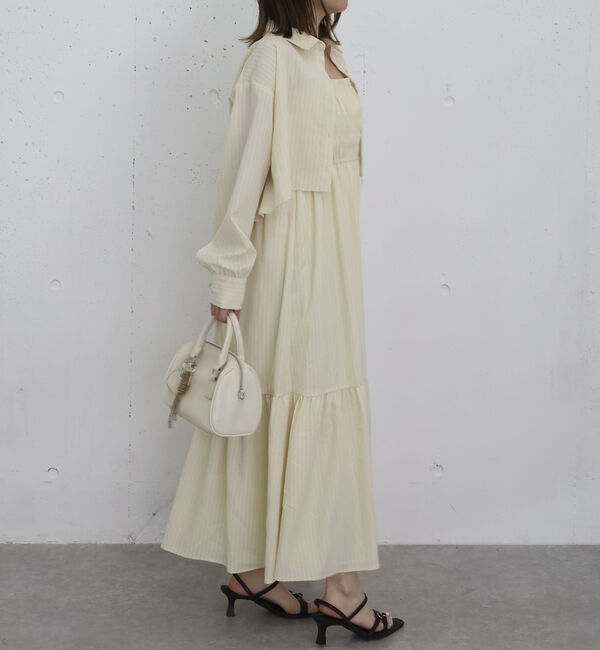 archives「ショートシャツ&times;シャーリングキャミワンピースＳＥＴ」|ワンピース|