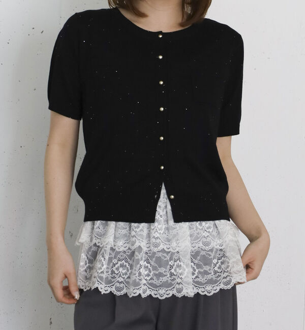 archives「レースレイヤードスクエアタンク」|タンクトップ|