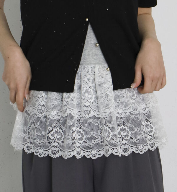 archives「レースレイヤードスクエアタンク」|タンクトップ|