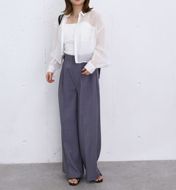 archives「バックリボンタックワイドスラックス」|チノ|