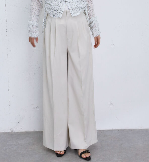 archives「バックリボンタックワイドスラックス」|チノ|