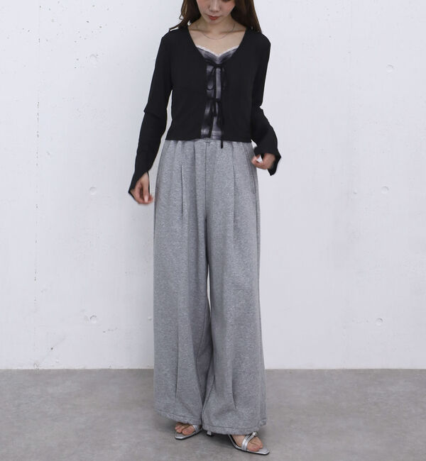 archives「フロントリボンカットＣＤ＋チュールチェックキャミＳＥＴ」|カーディガン|