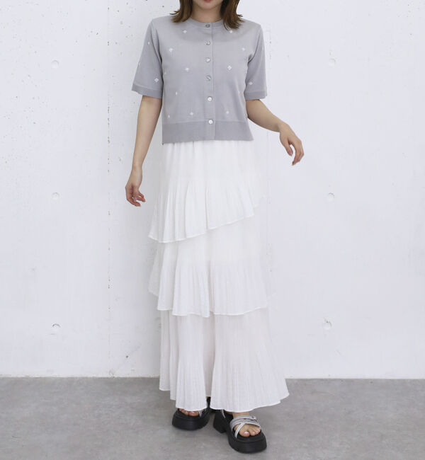 archives「スパンコール刺繍ニットカーディガン」|カーディガン|