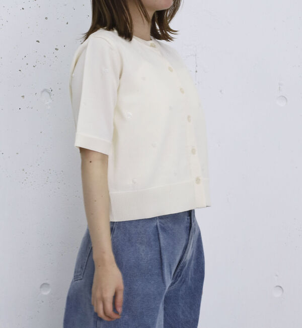 archives「スパンコール刺繍ニットカーディガン」|カーディガン|